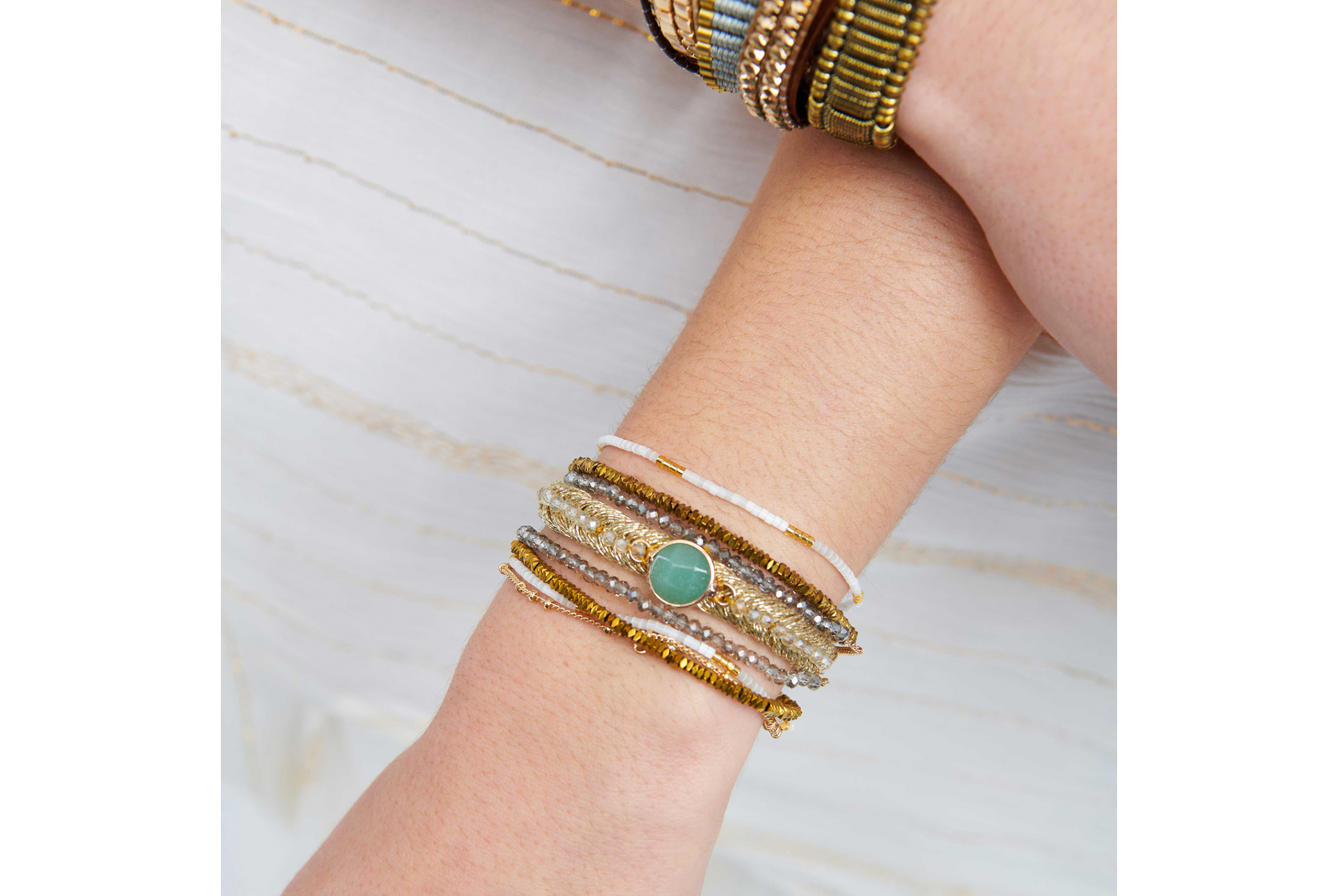 Hipanema Cuff Diwali White
