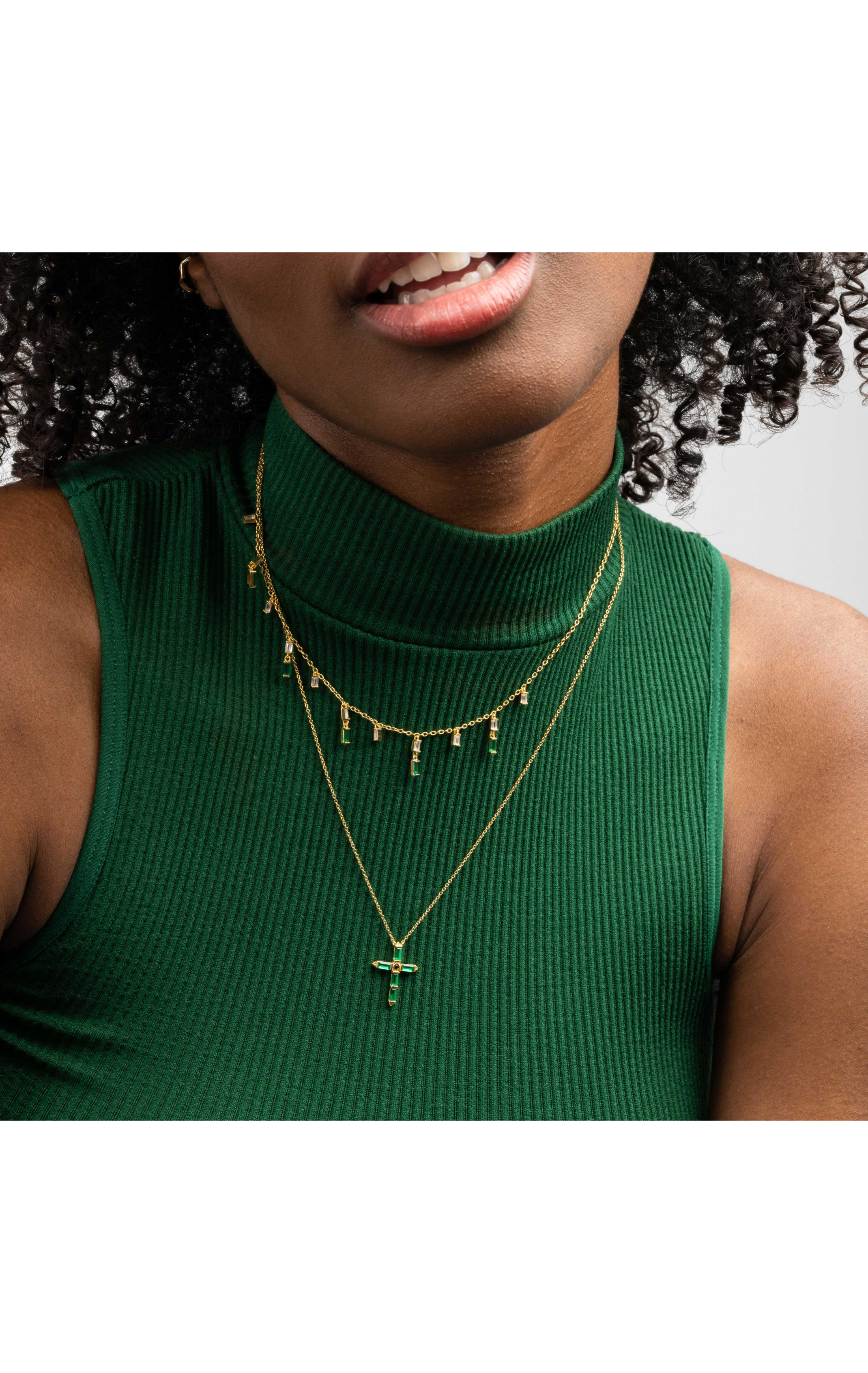 Collier Cross Vert