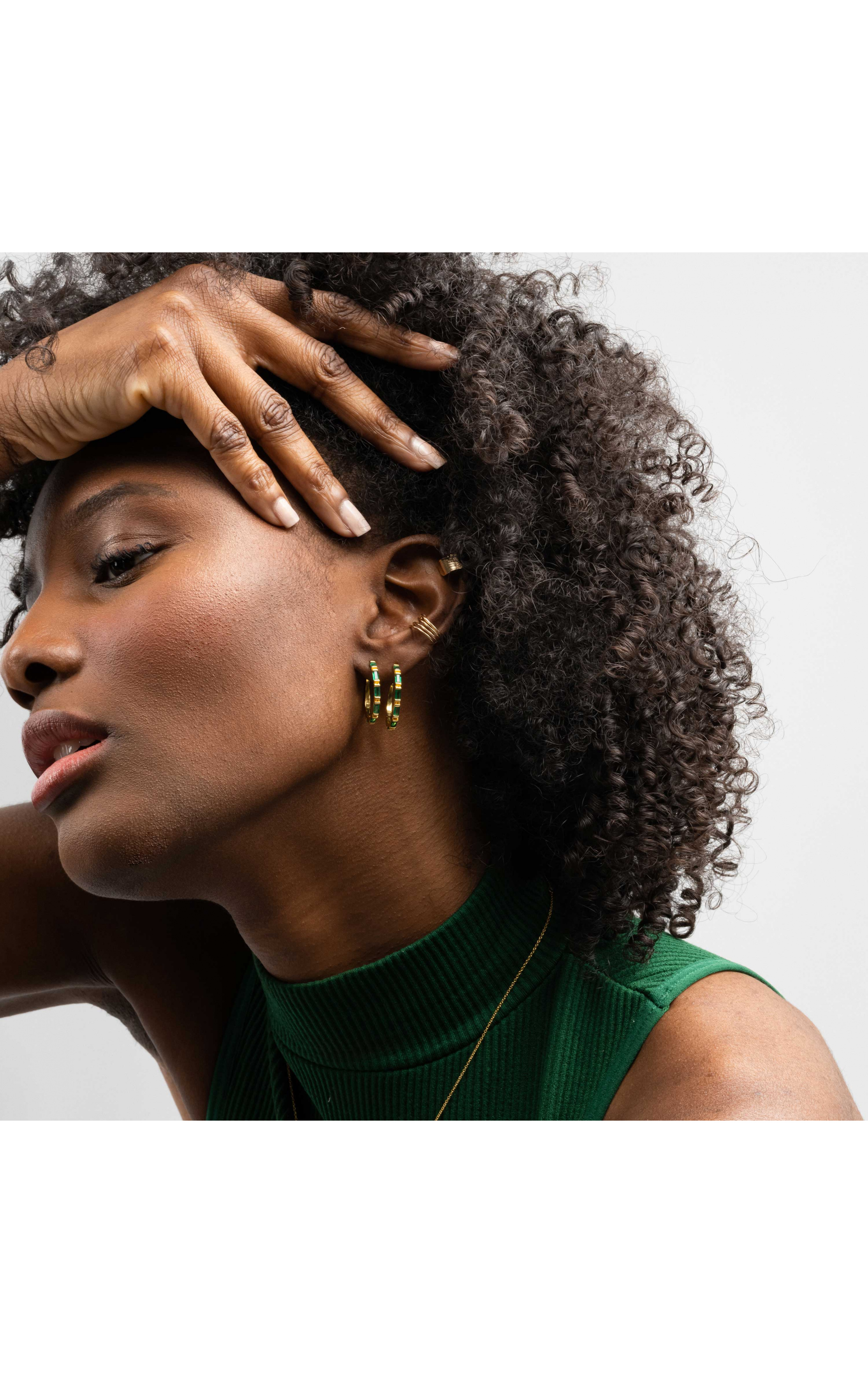 Earrings Nisaba Green