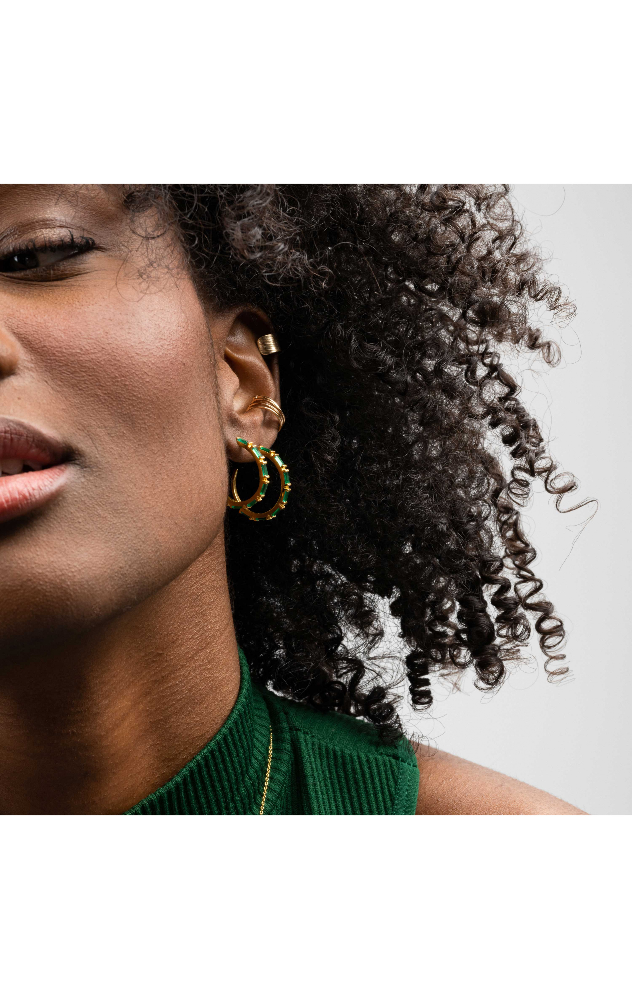 Earrings Nisaba Green