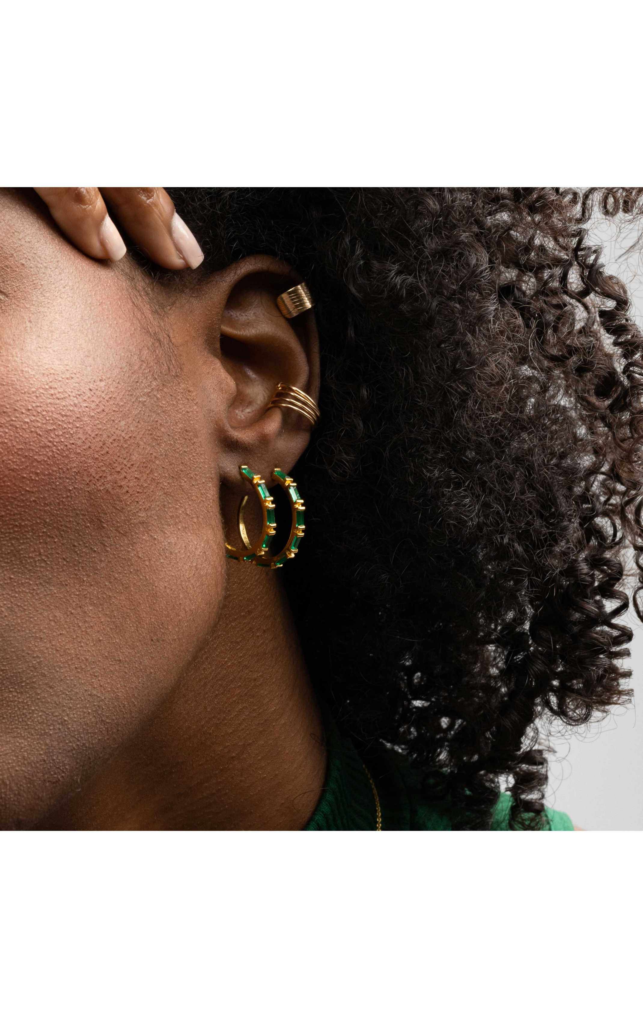 Earrings Nisaba Green