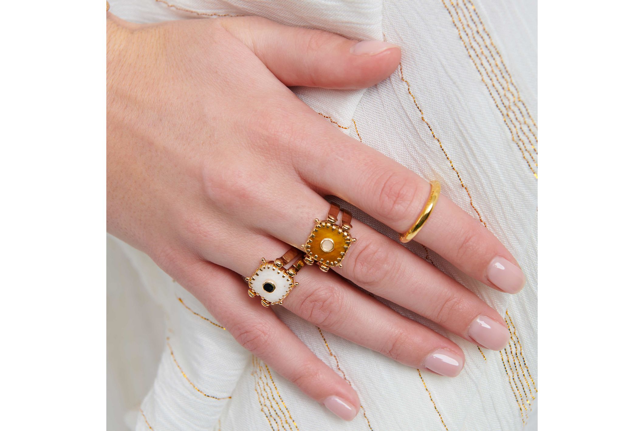 Hipanema Ring Myre Amber ambre