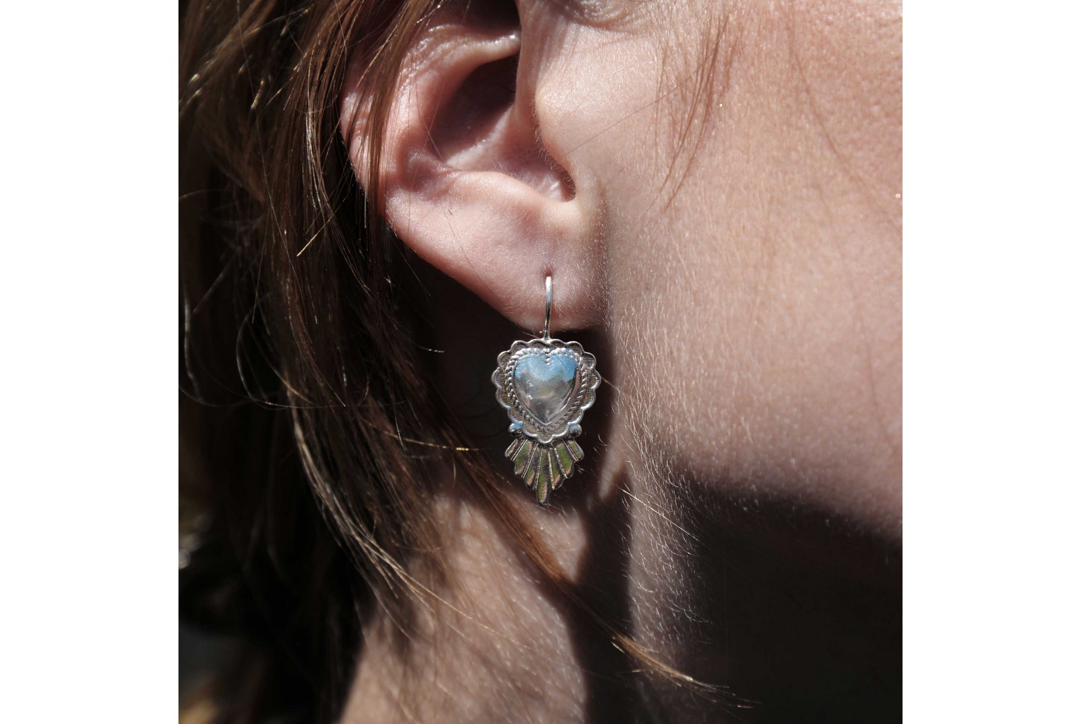Hipanema Boucles d'oreilles Juarez Argenté