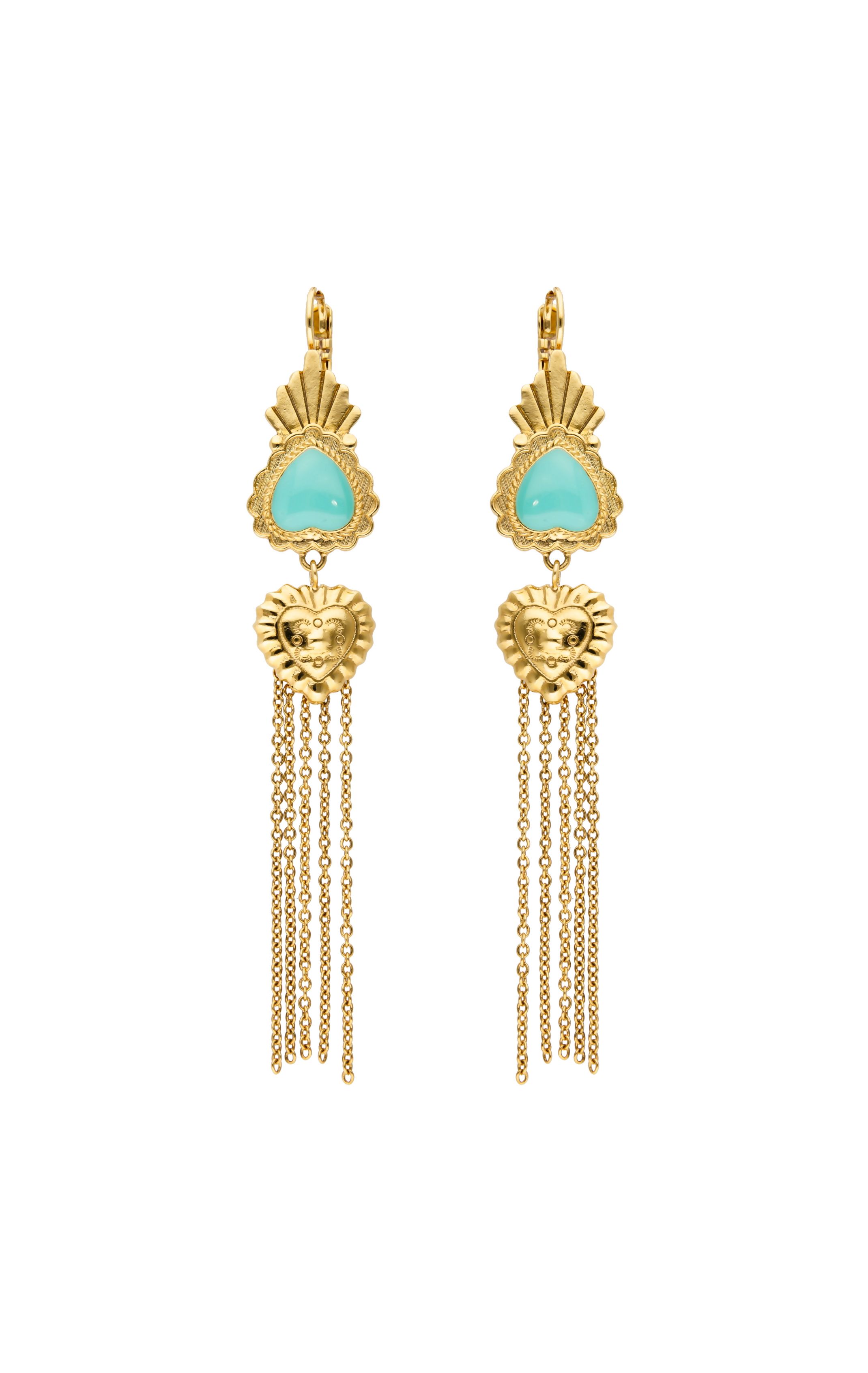Boucles d'oreilles Valleya Turquoise