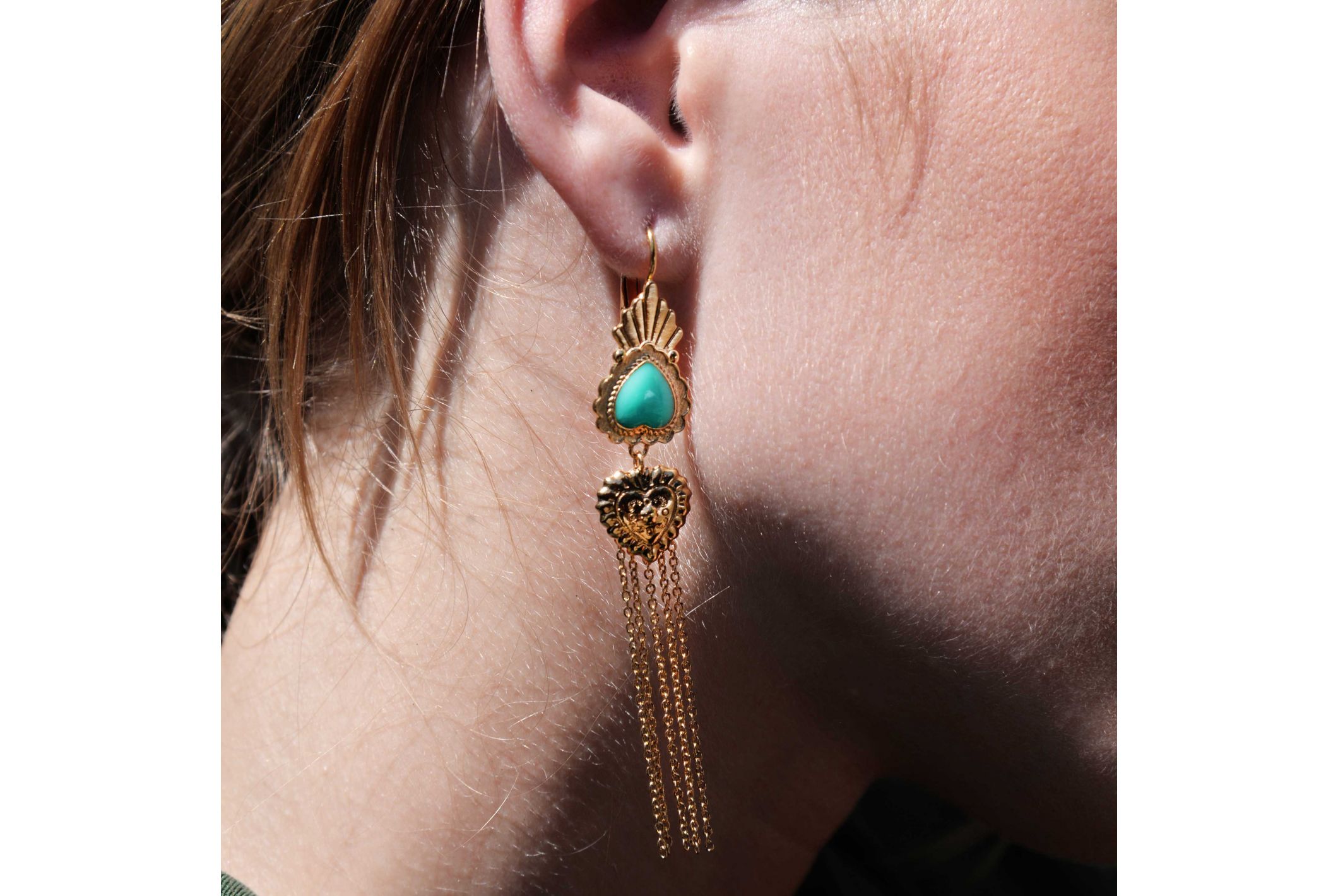 Hipanema Boucles d'oreilles Valleya Turquoise