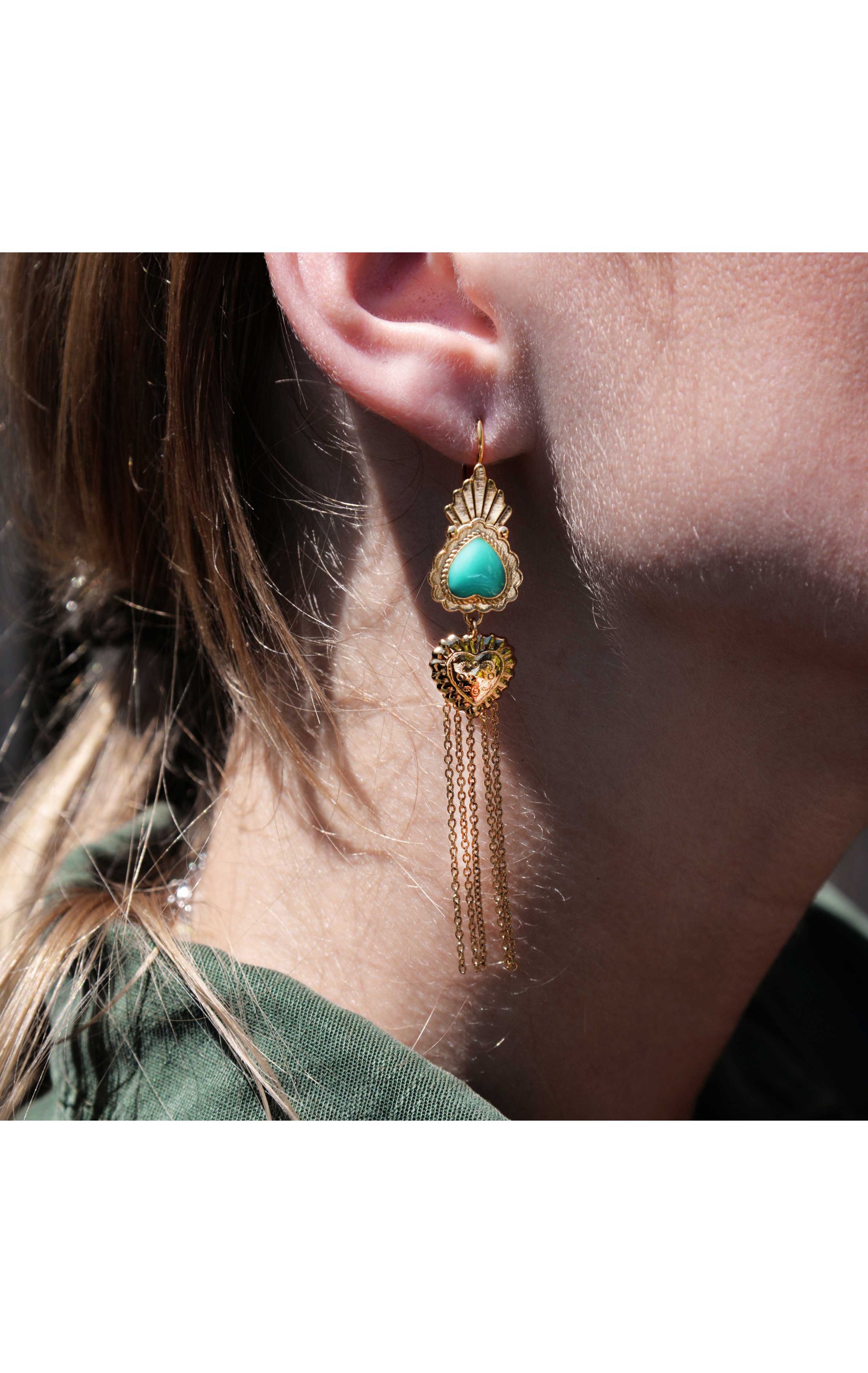 Earrings Valleya Turquoise