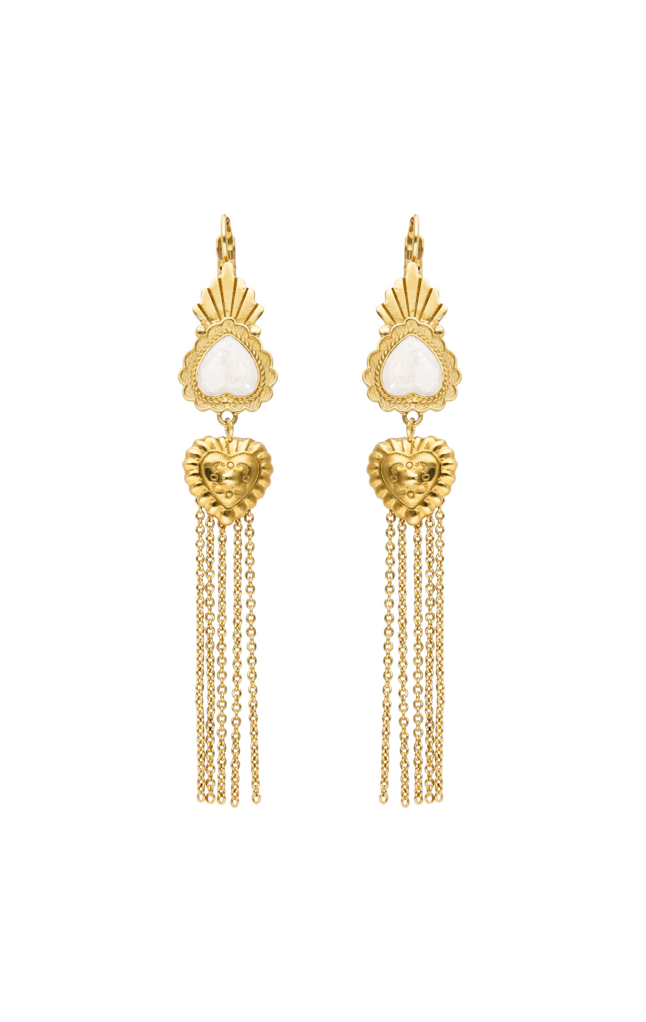 Earrings Valleya White