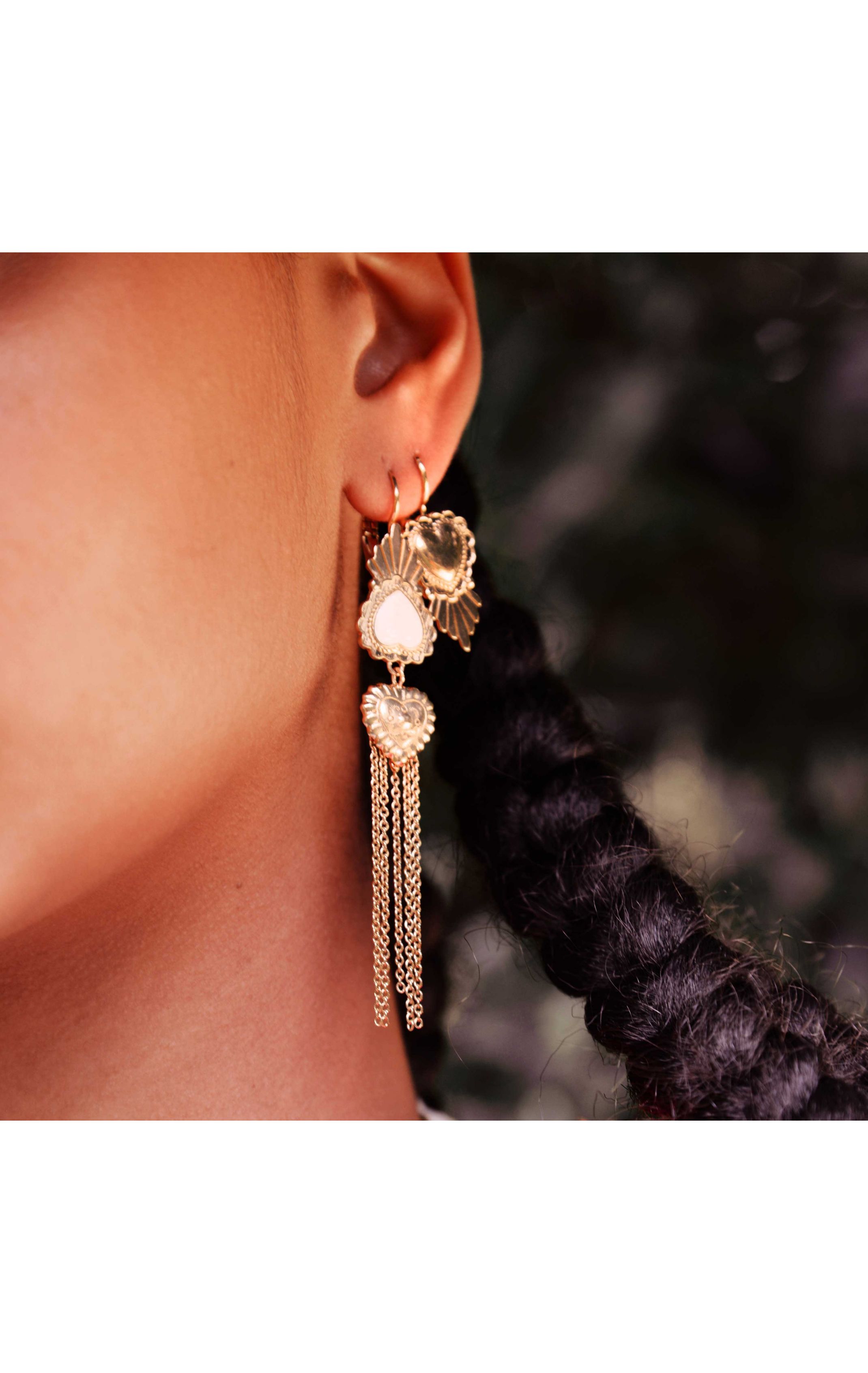 Earrings Valleya White