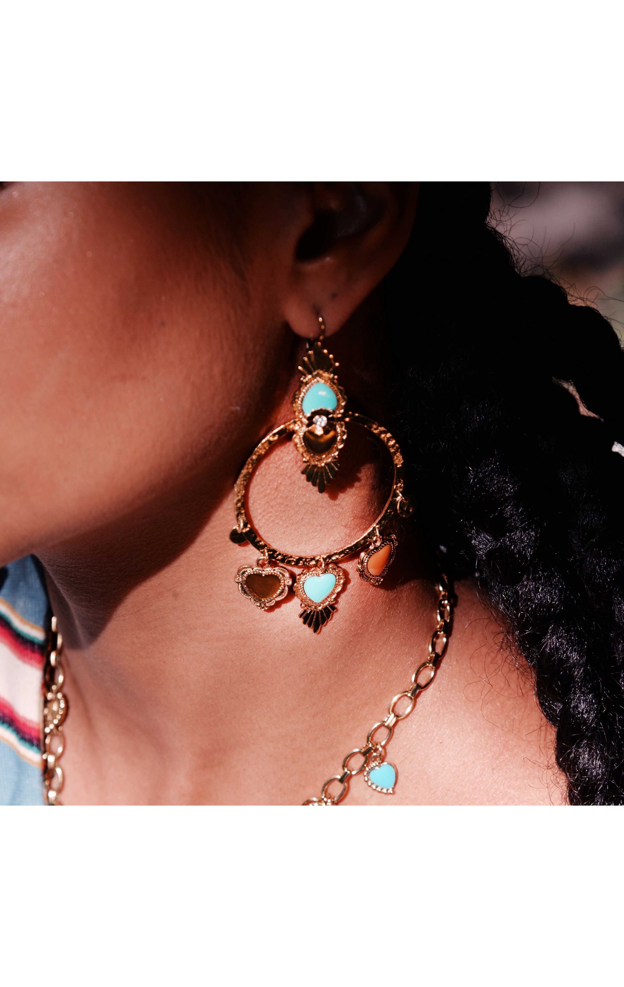 Boucles d'oreilles Roza Multicolore