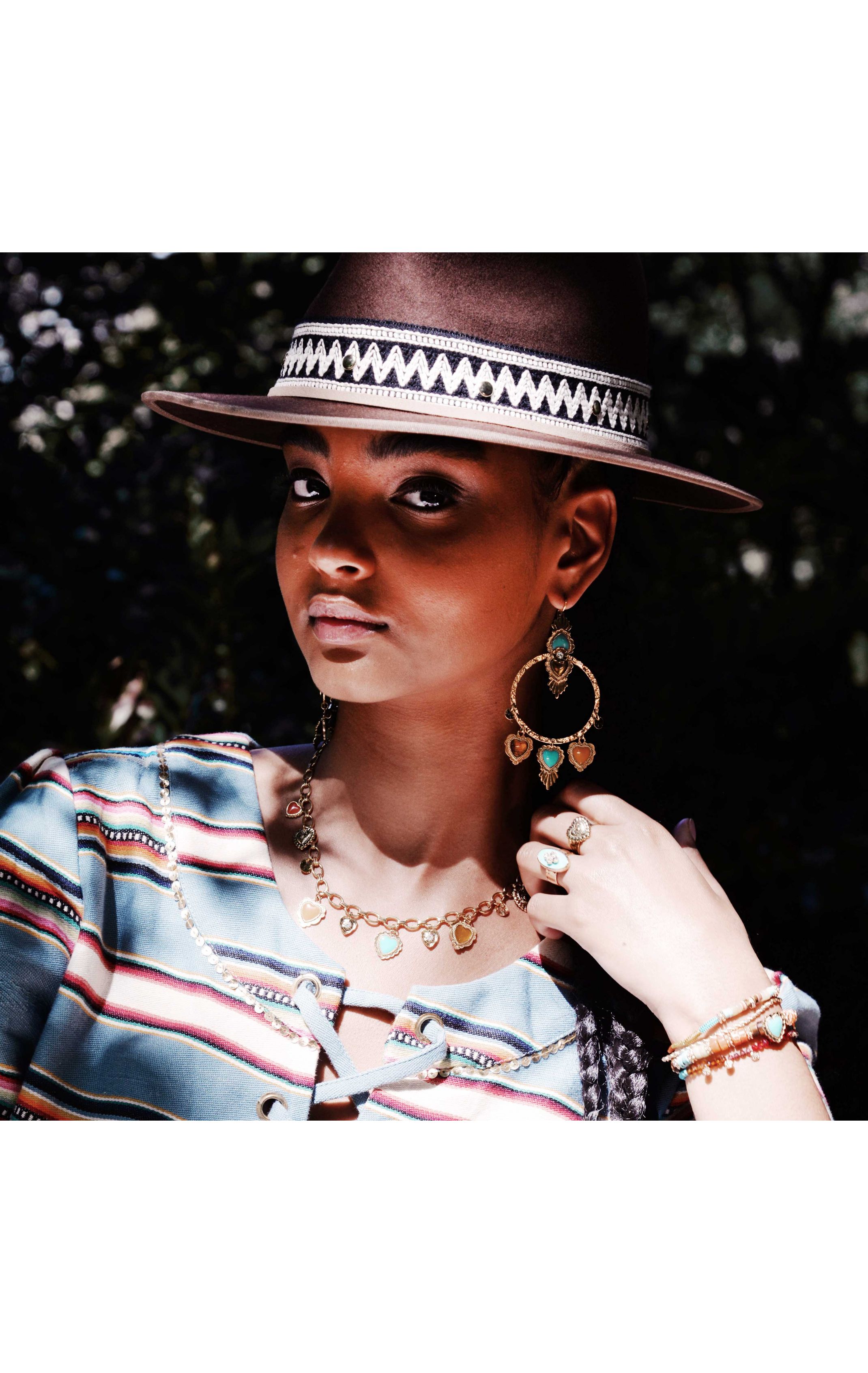 Boucles d'oreilles Roza Multicolore