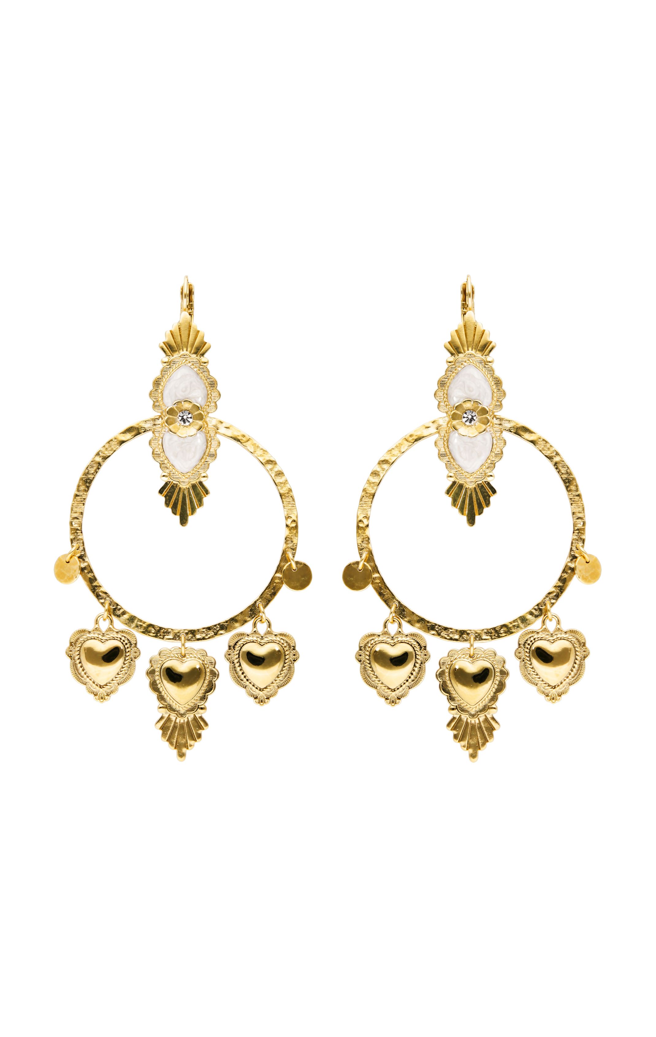 Earrings Roza White