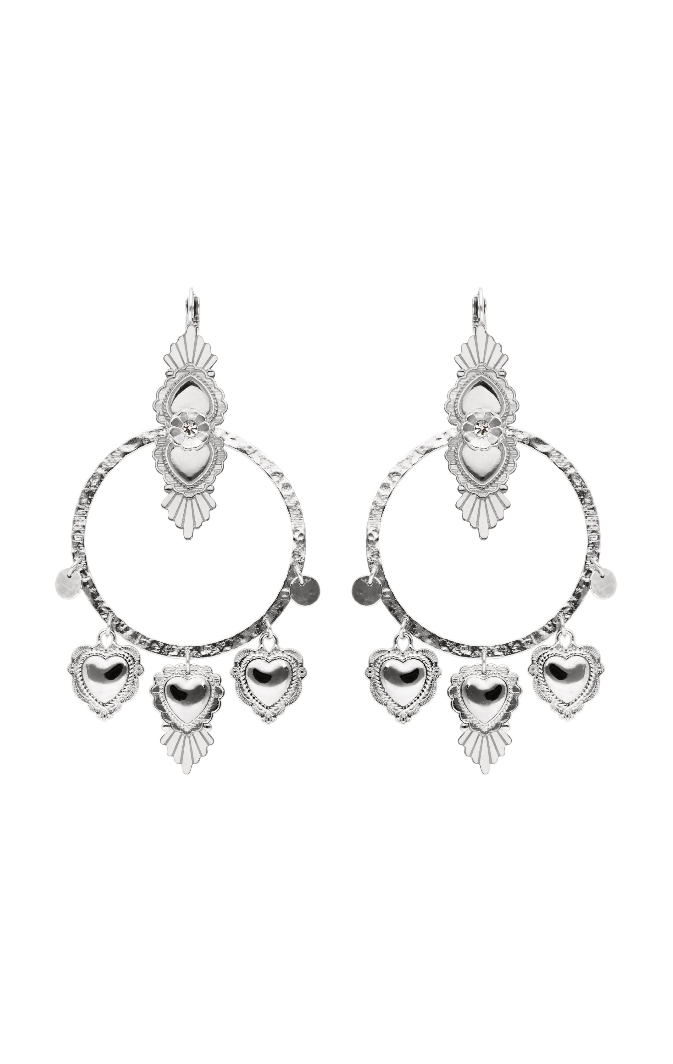 Boucles d'oreilles Roza Argenté