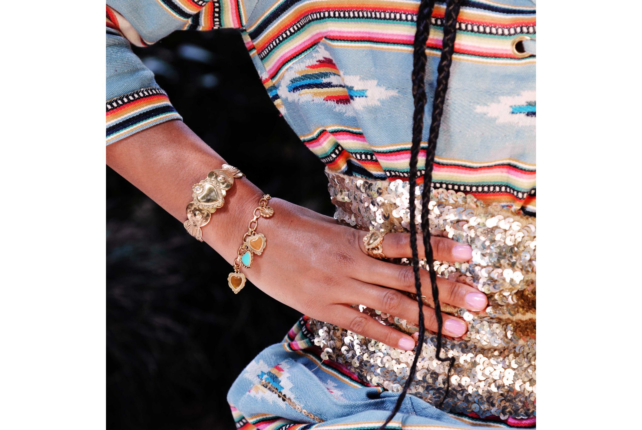 Hipanema Bracelet Socorro Gold