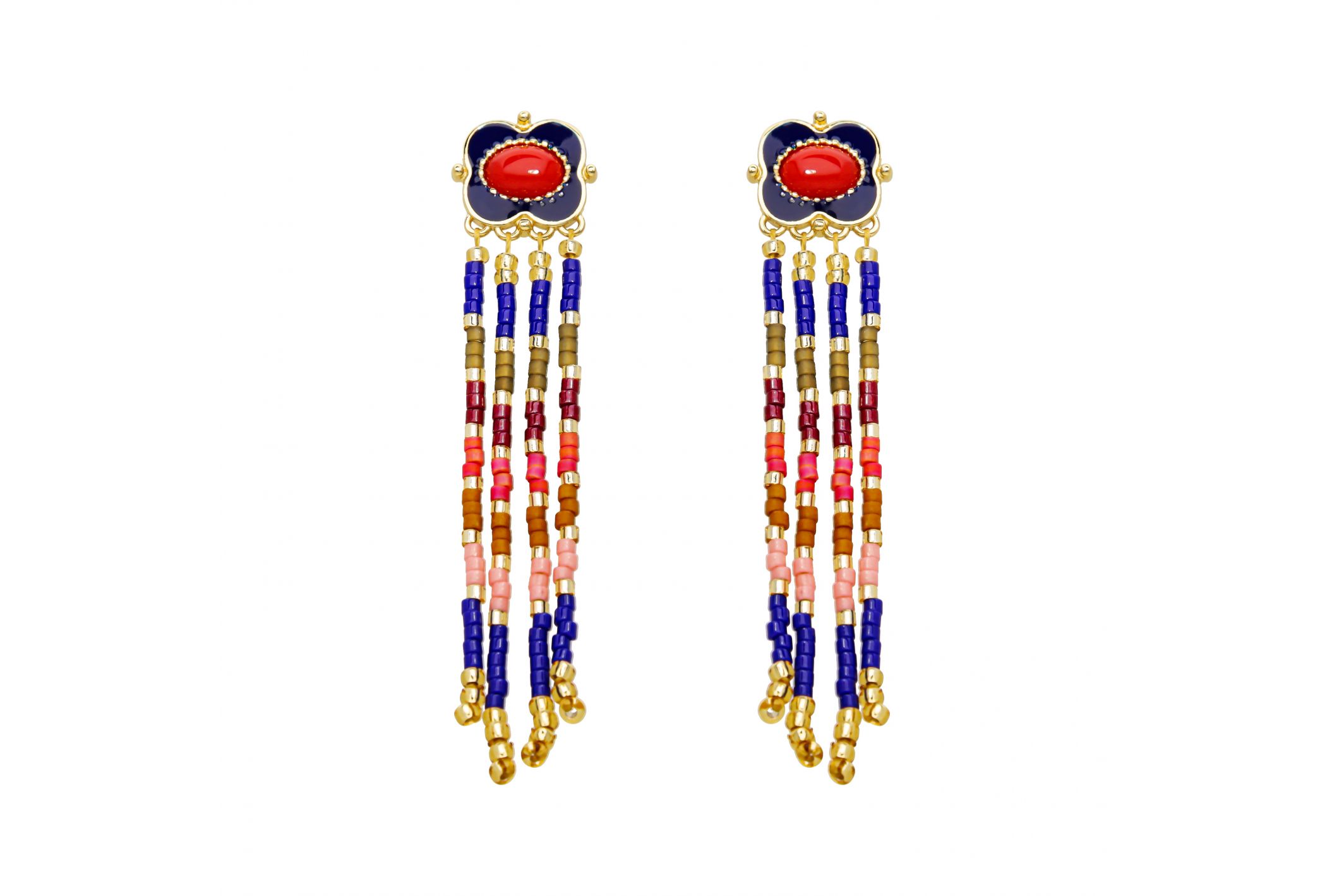 Hipanema Boucles d'oreilles Pablito Bleu