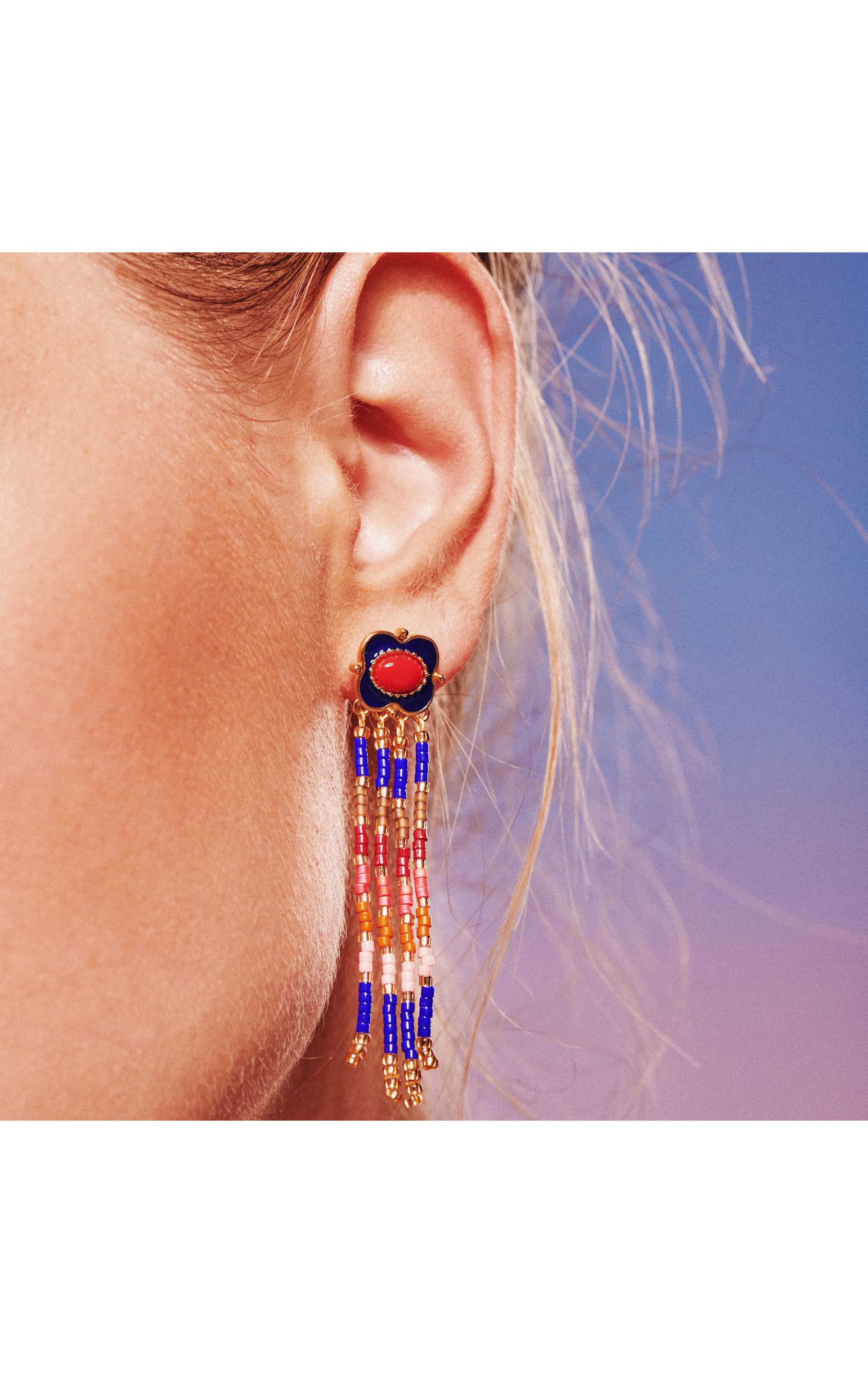 Boucles d'oreilles Pablito Bleu