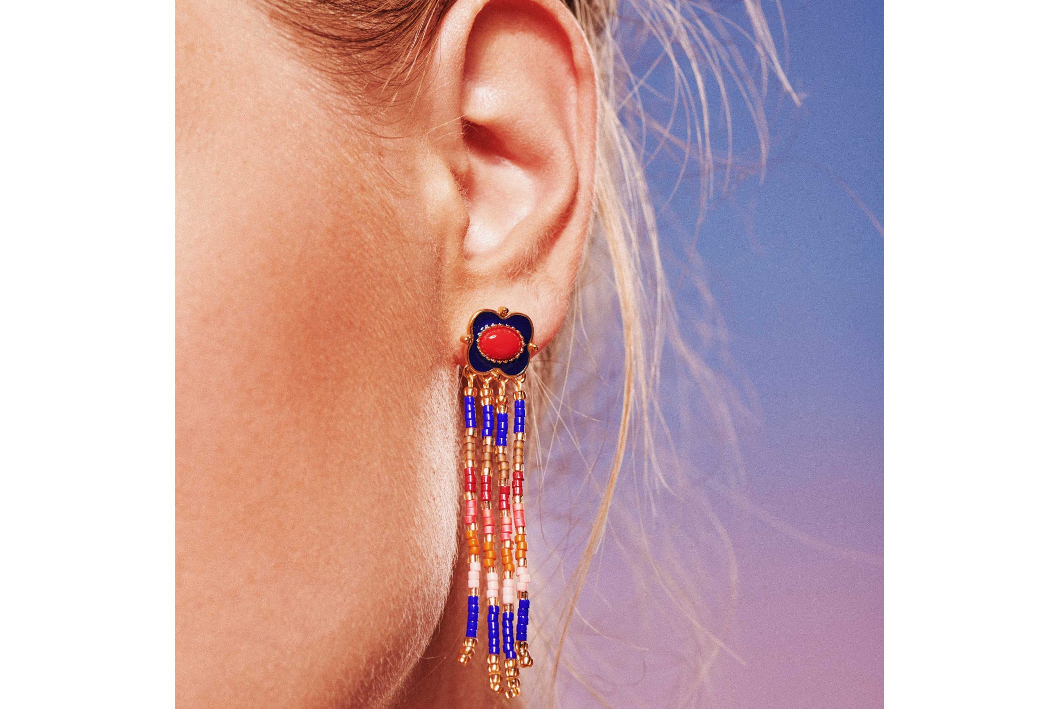 Hipanema Boucles d'oreilles Pablito Bleu