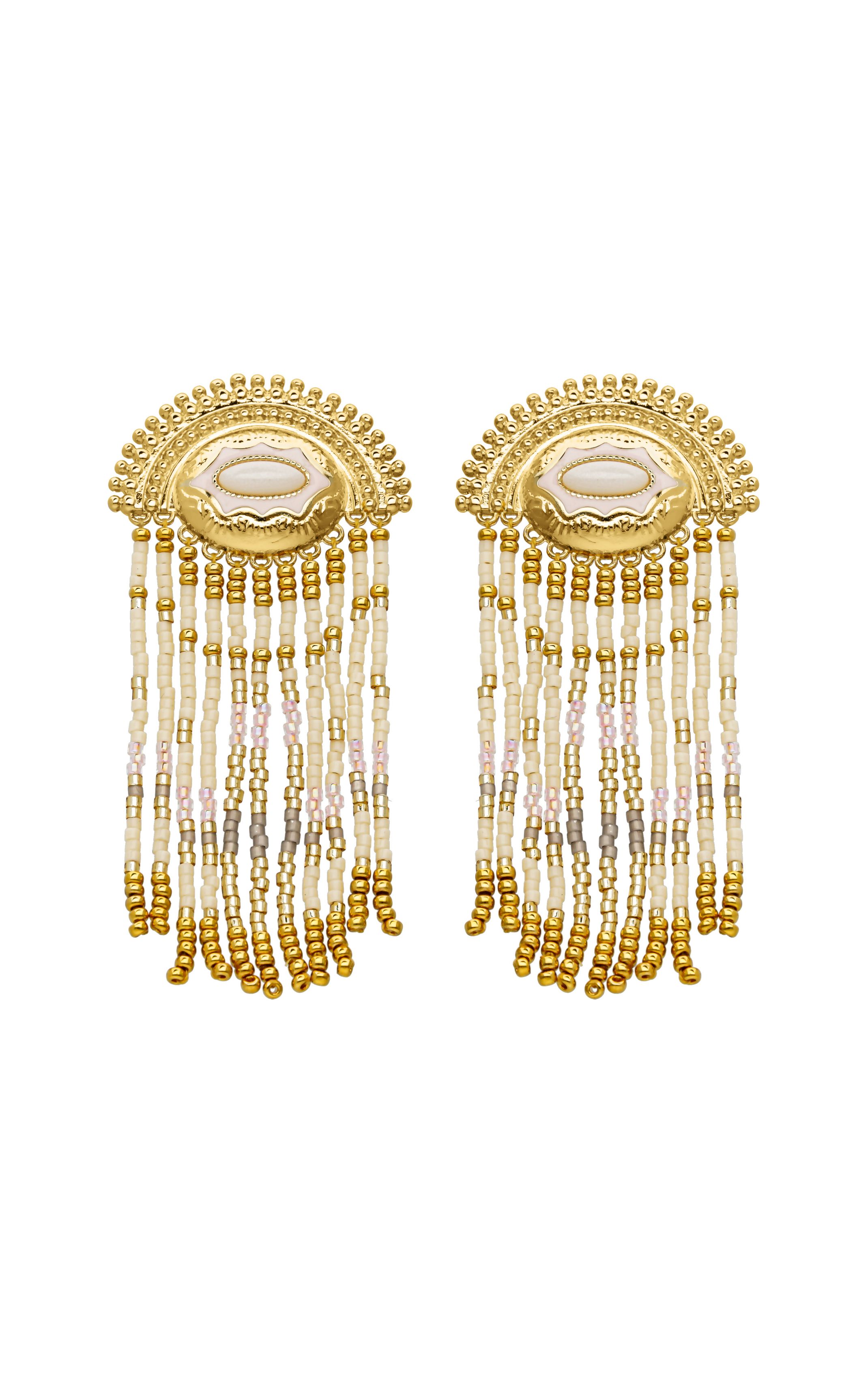 Boucles d'oreilles Nueva Clip Blanc