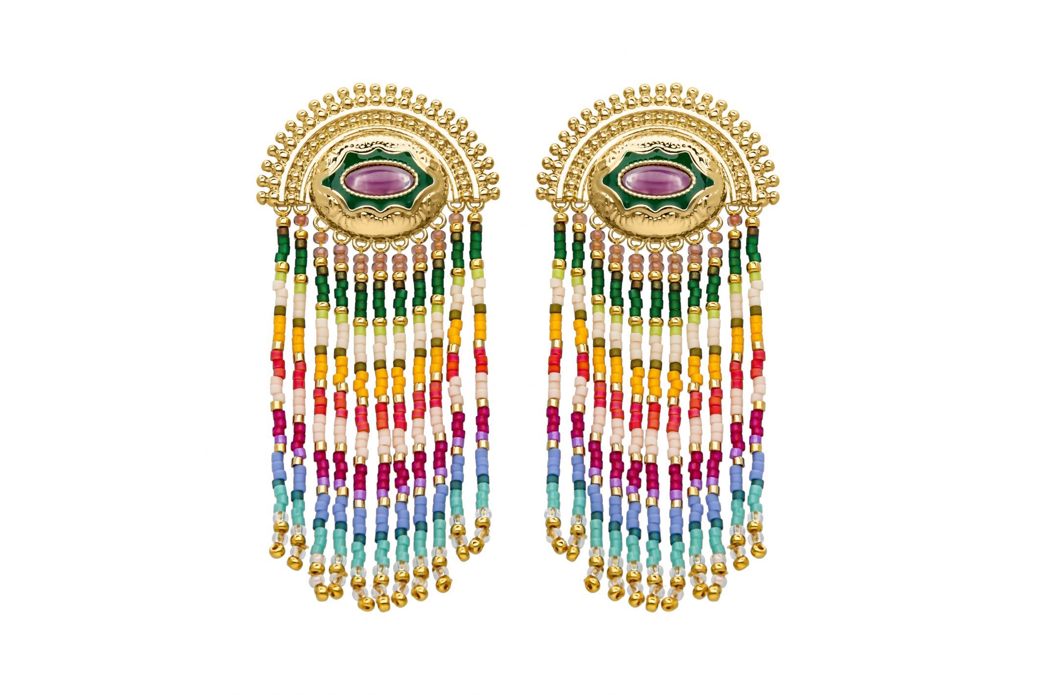 Hipanema Earrings Nueva Clip multi