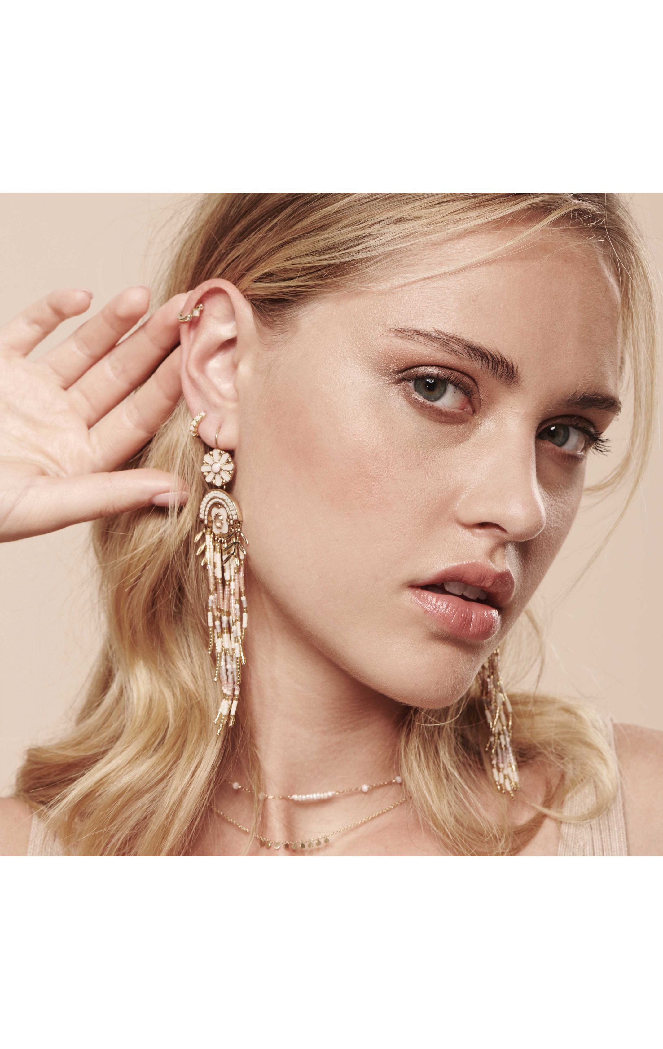Boucles d'oreilles Mexicali Blanc