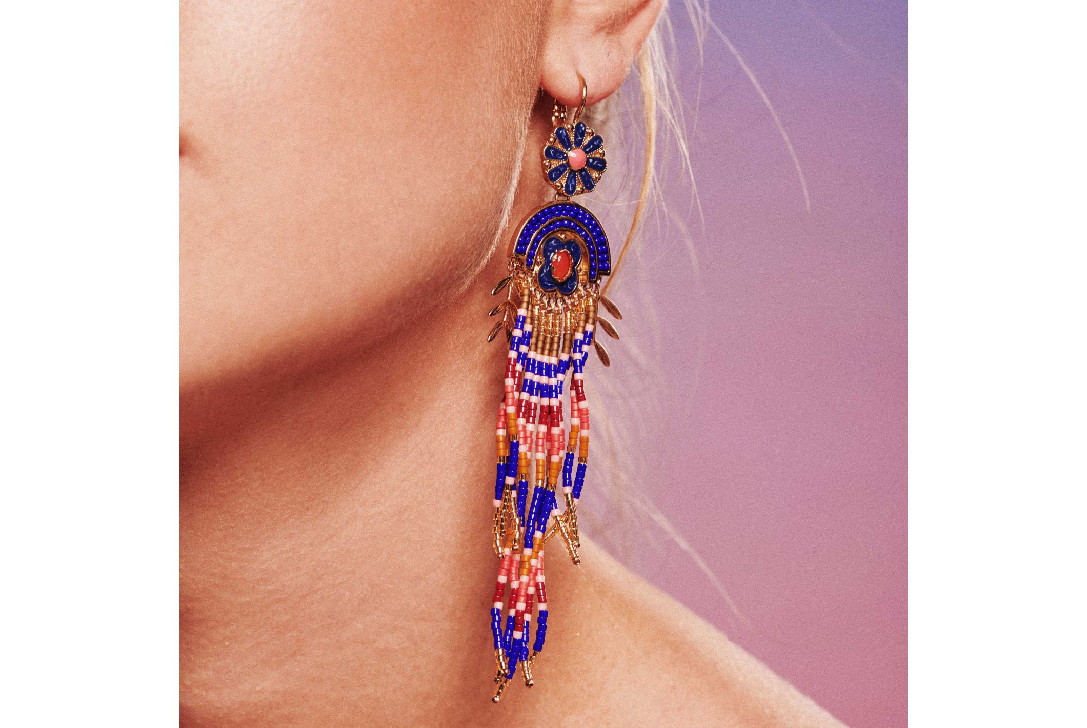 Hipanema Earrings Mexicali Blue