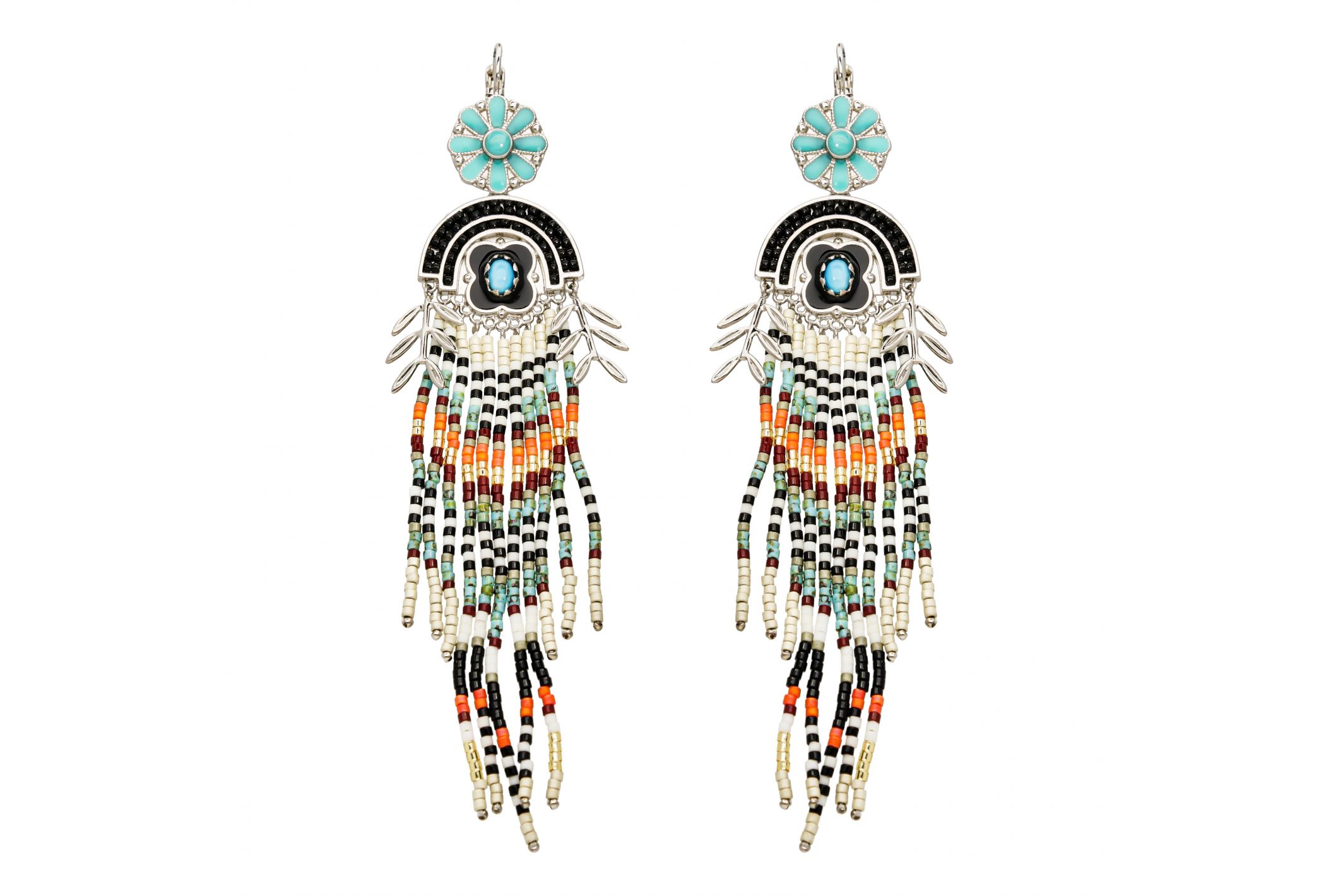 Hipanema Boucles d'oreilles Mexicali Noir