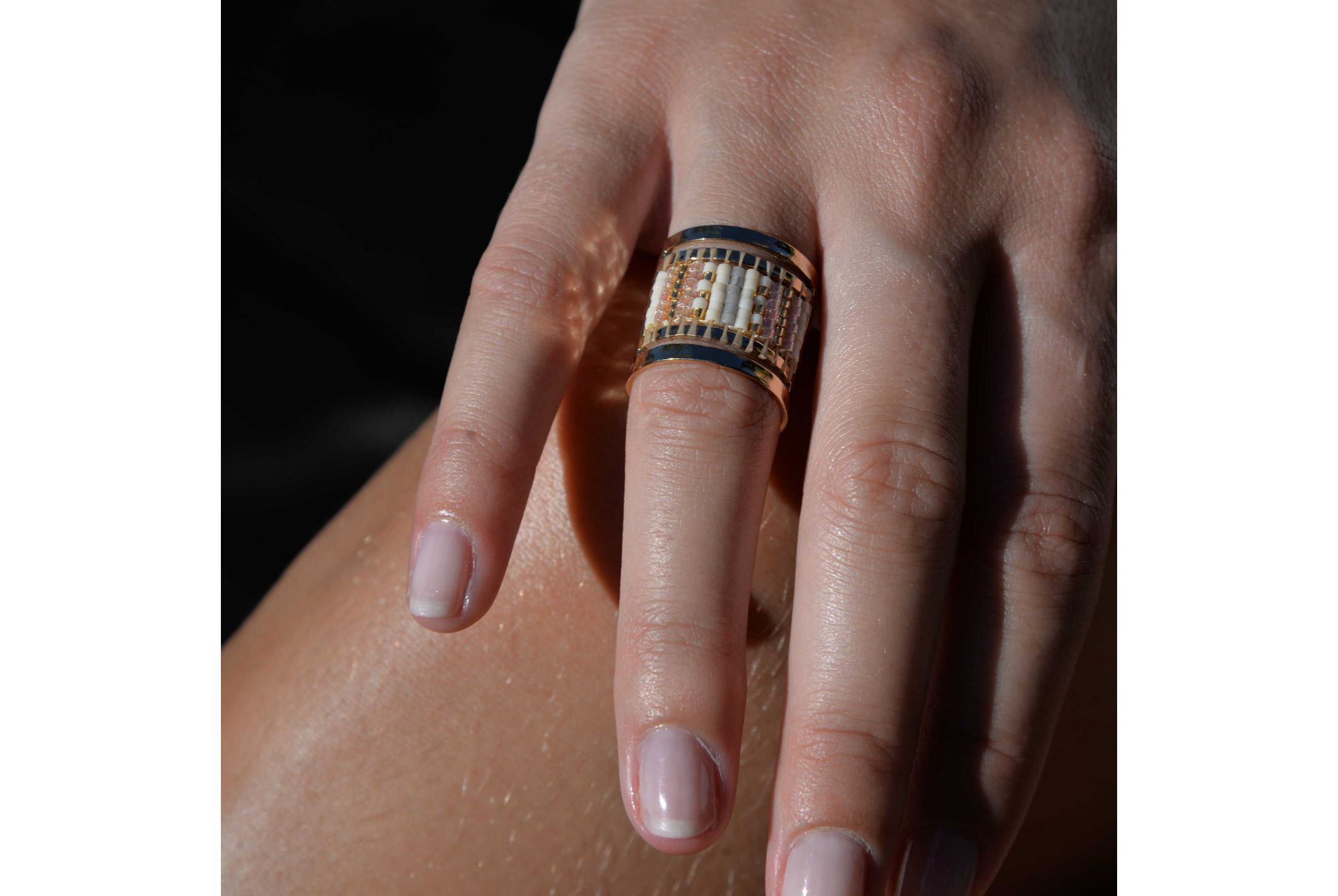Hipanema Ring Mujeres White