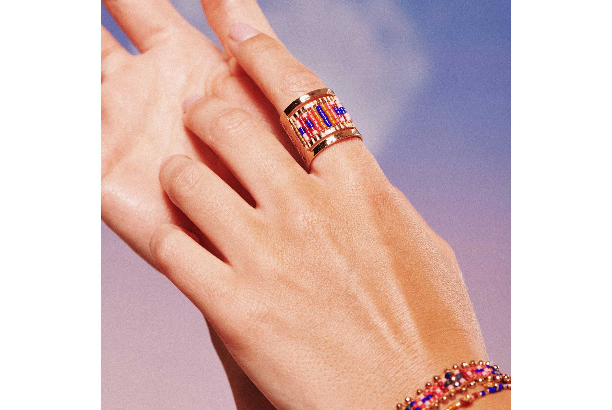 Hipanema Ring Mujeres Blue