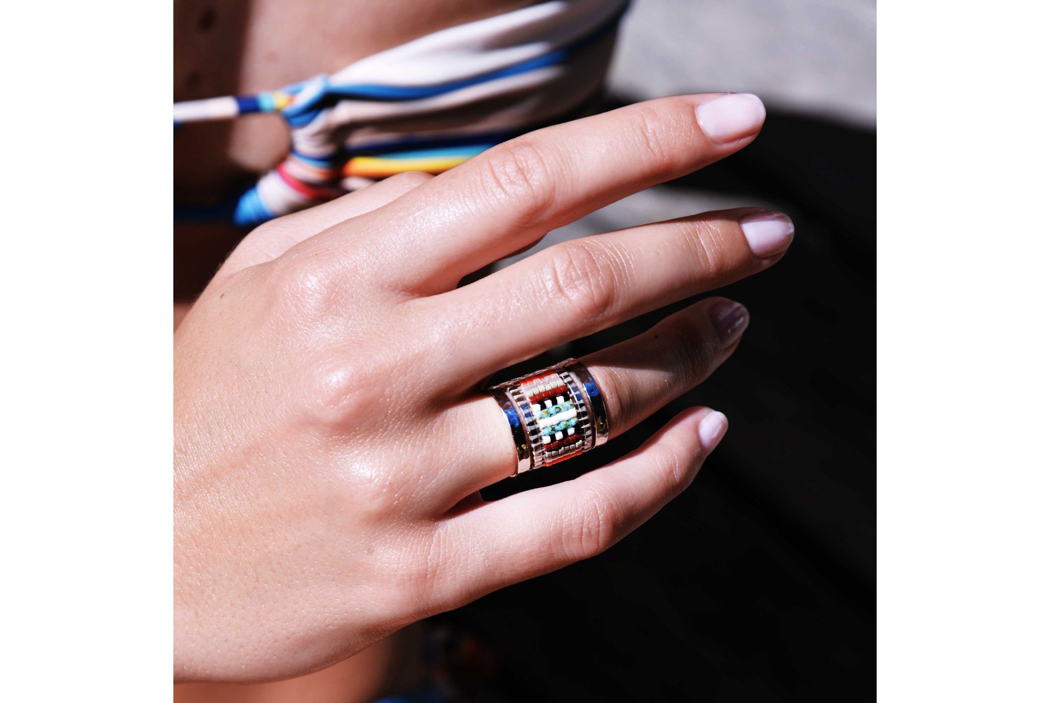 Hipanema Ring Mujeres Black