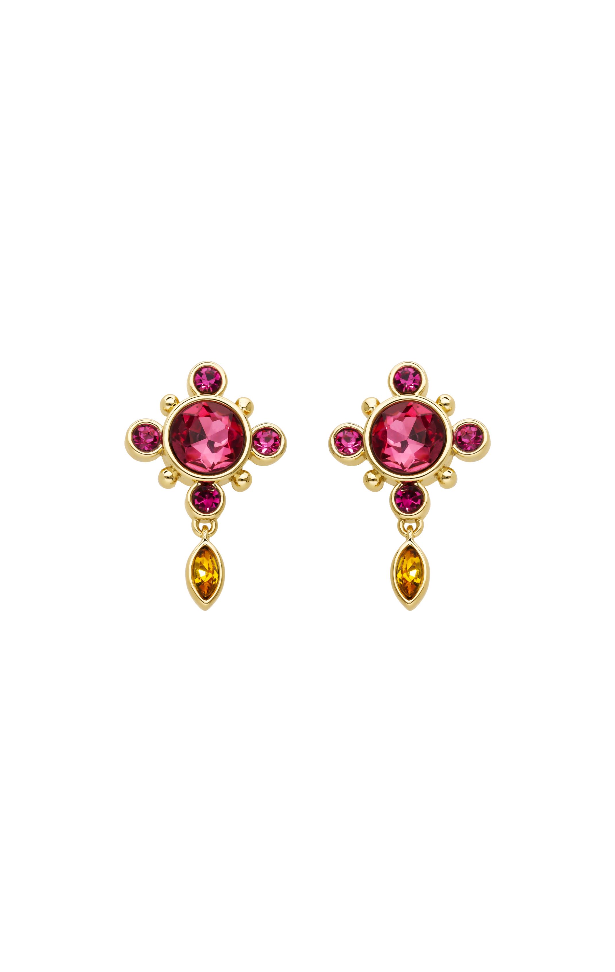 Boucles d'oreilles Primo Fushia