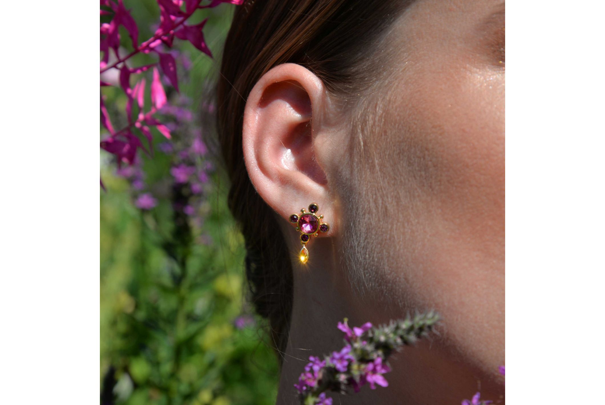 Hipanema Earrings Primo Fushia