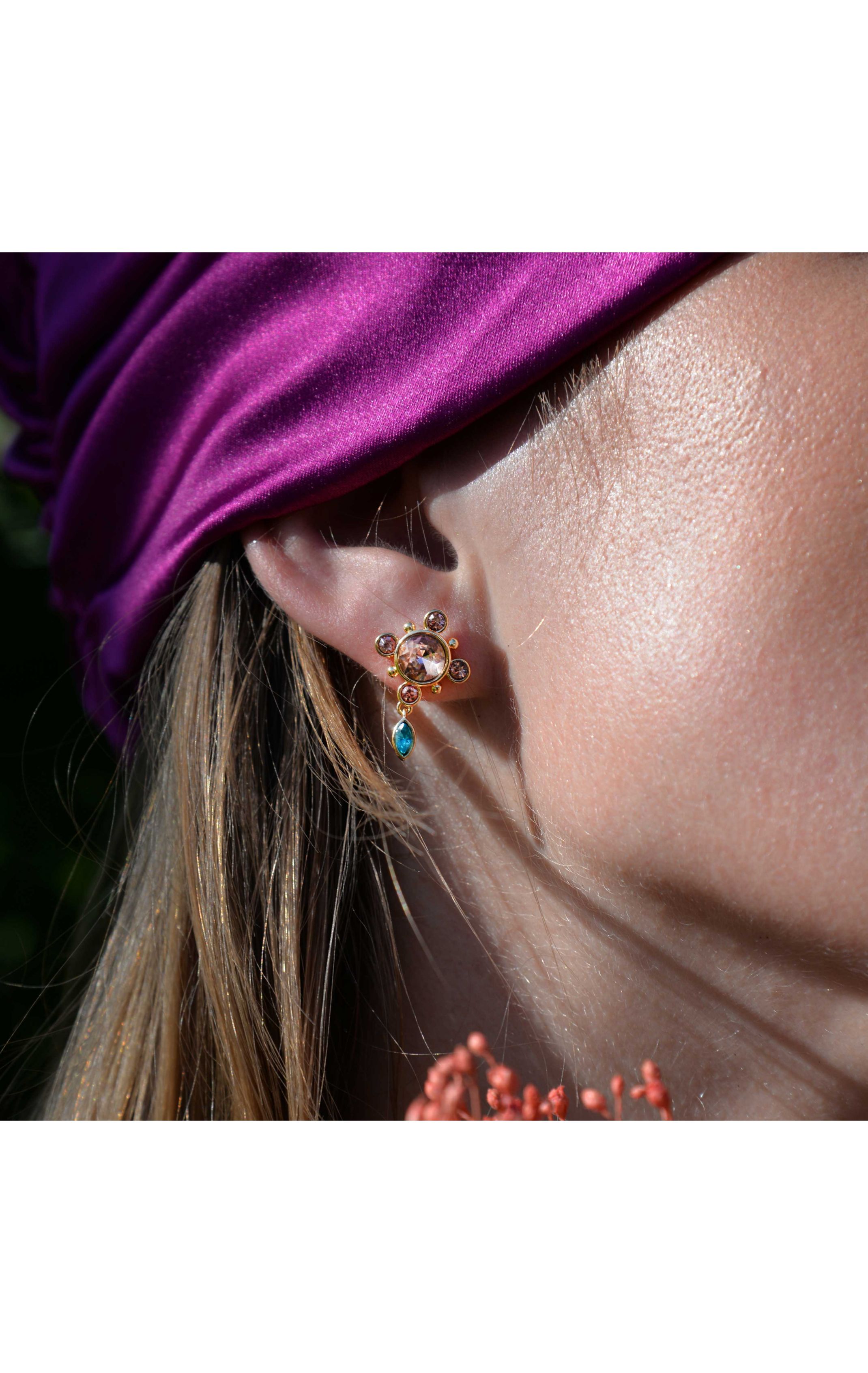 Boucles d'oreilles Primo Rose