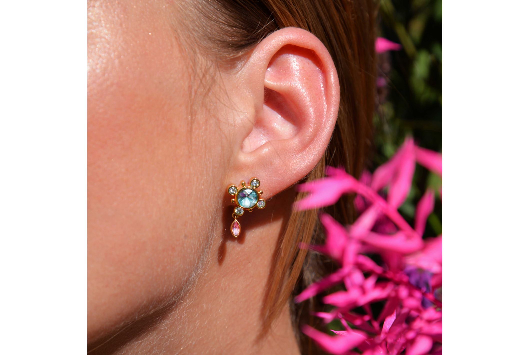 Hipanema Boucles d'oreilles Primo Bleu ciel