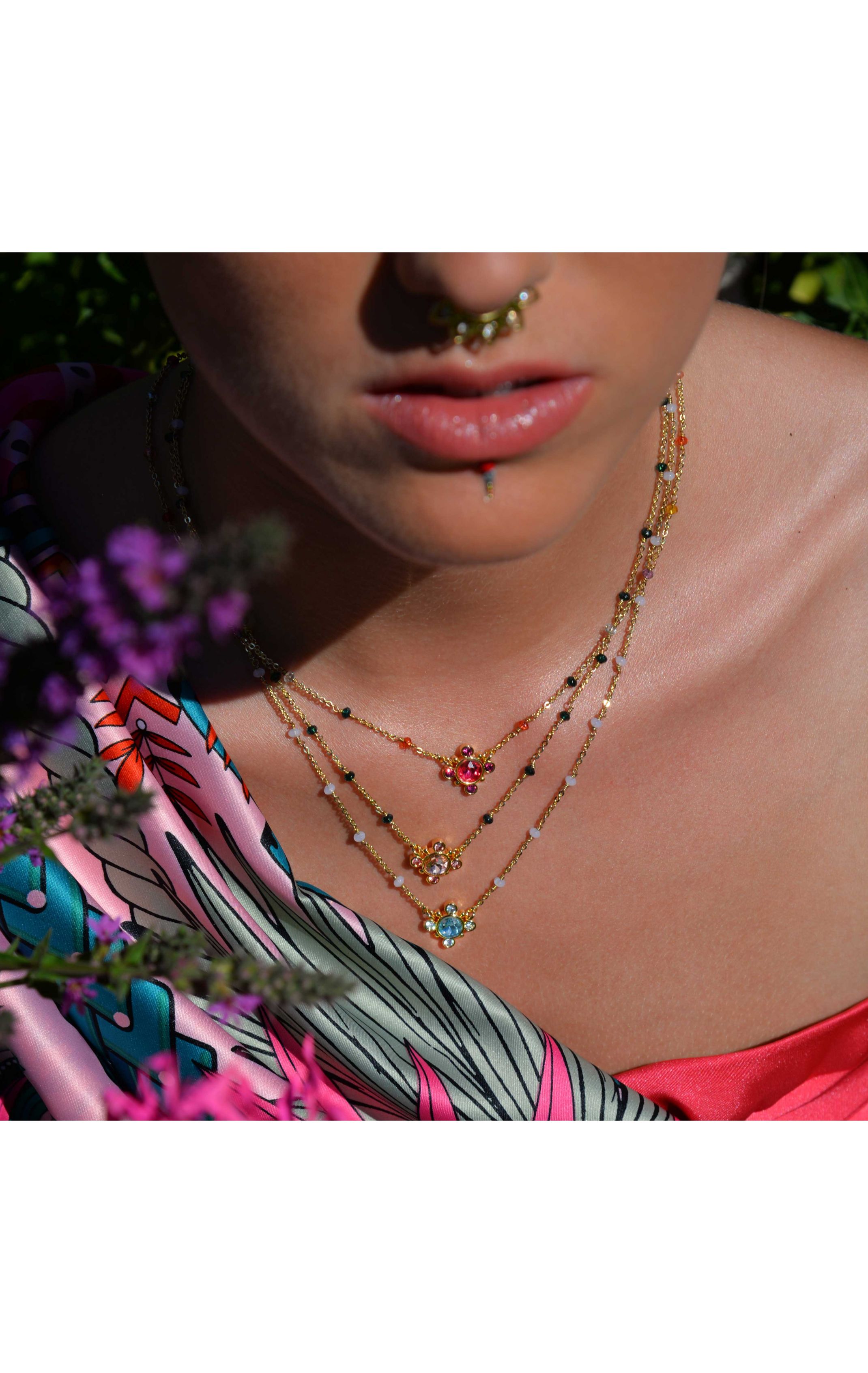 Collier Chromatic Bleu ciel