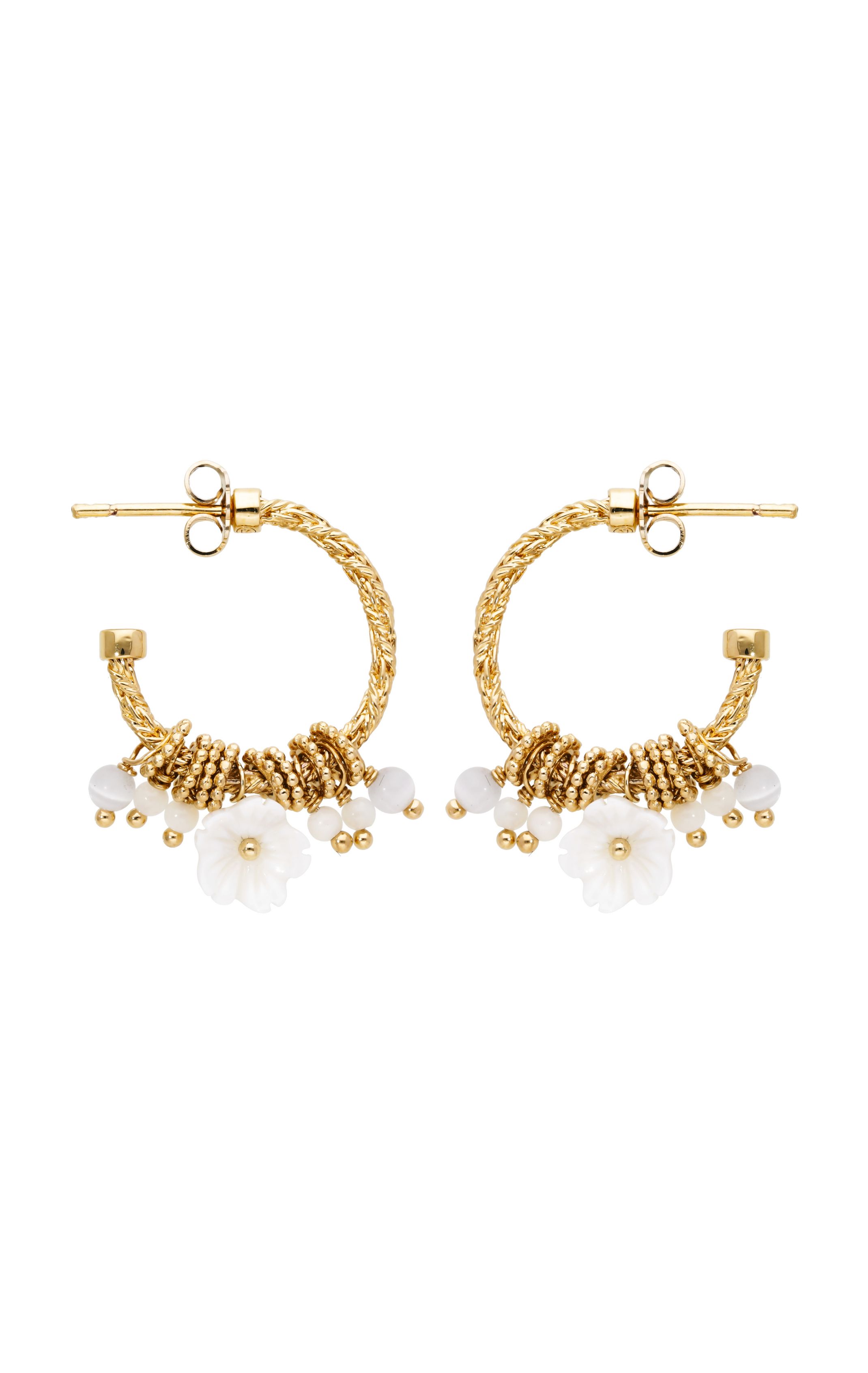 Earrings April White