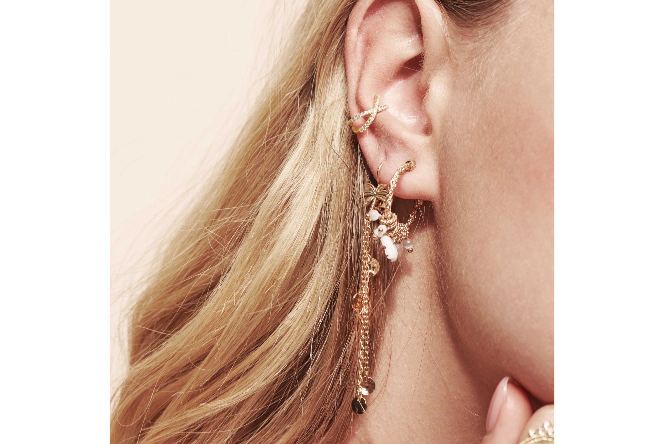 Hipanema Earrings April White