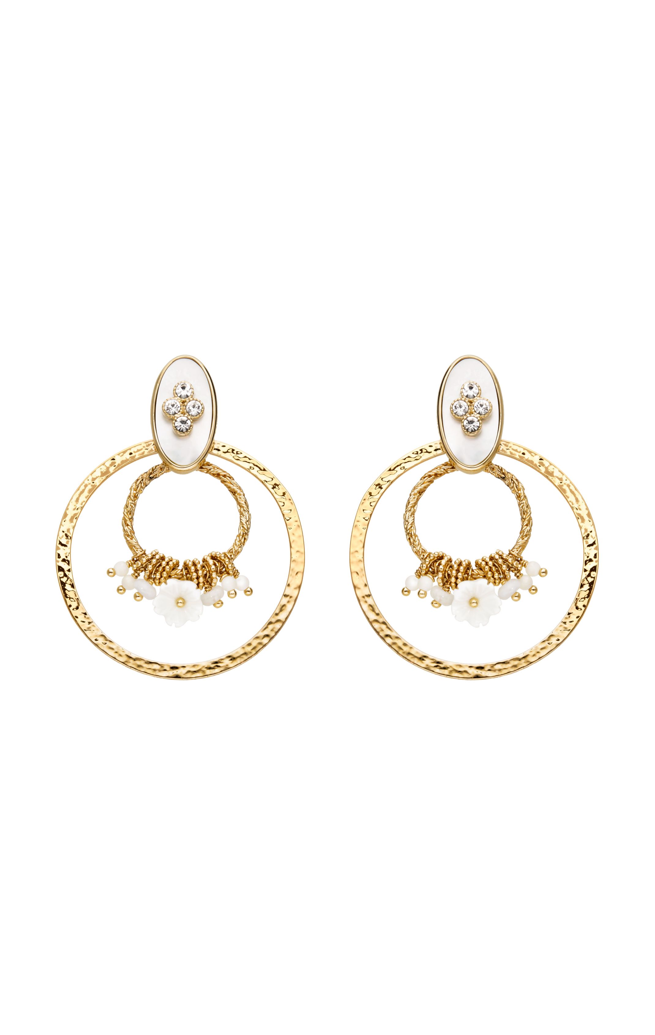 Boucles d'oreilles Aldabra Blanc