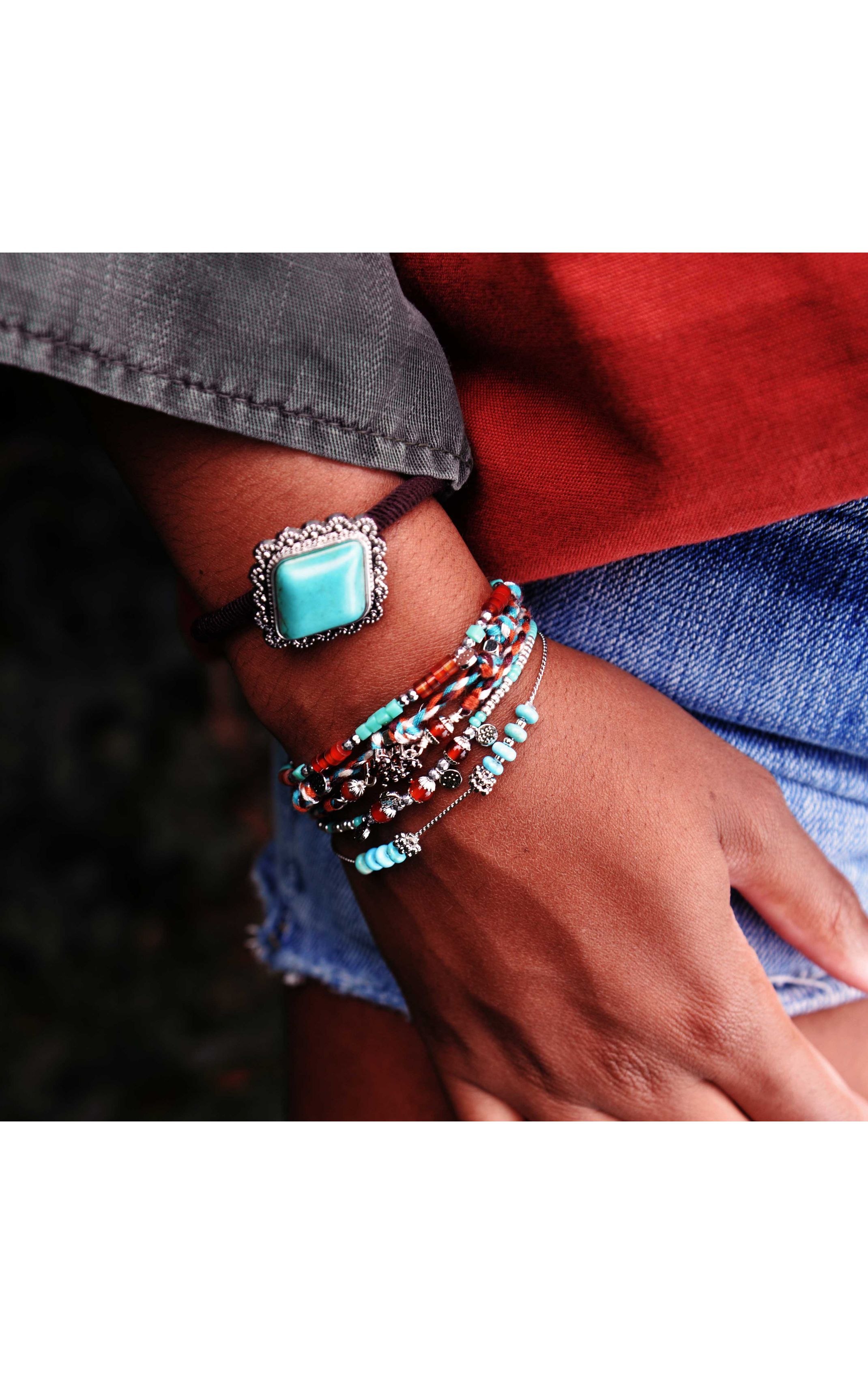 Manchette Hamouro Turquoise