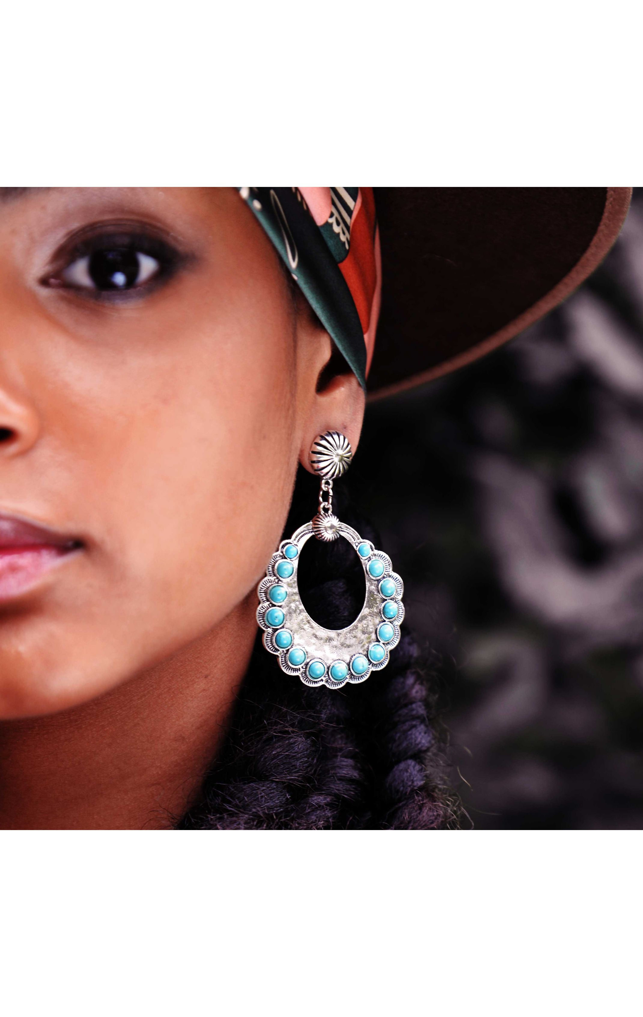 Earrings Kwanita Turquoise
