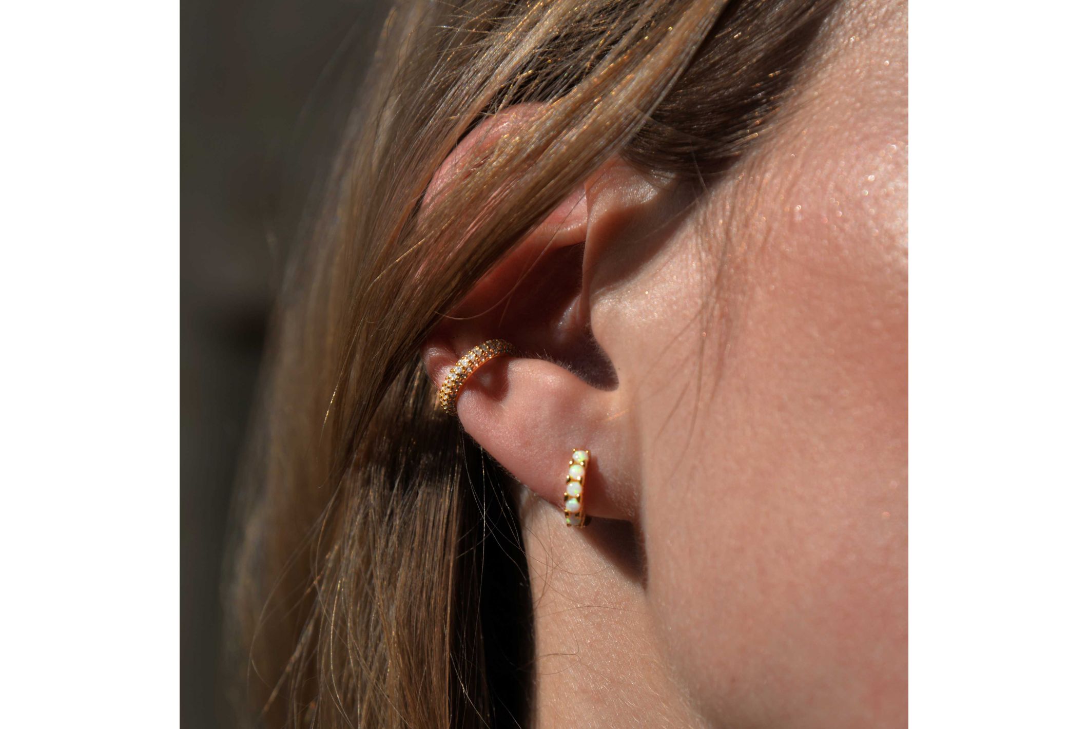 Hipanema Bague d'oreille Biggydiams Blanc
