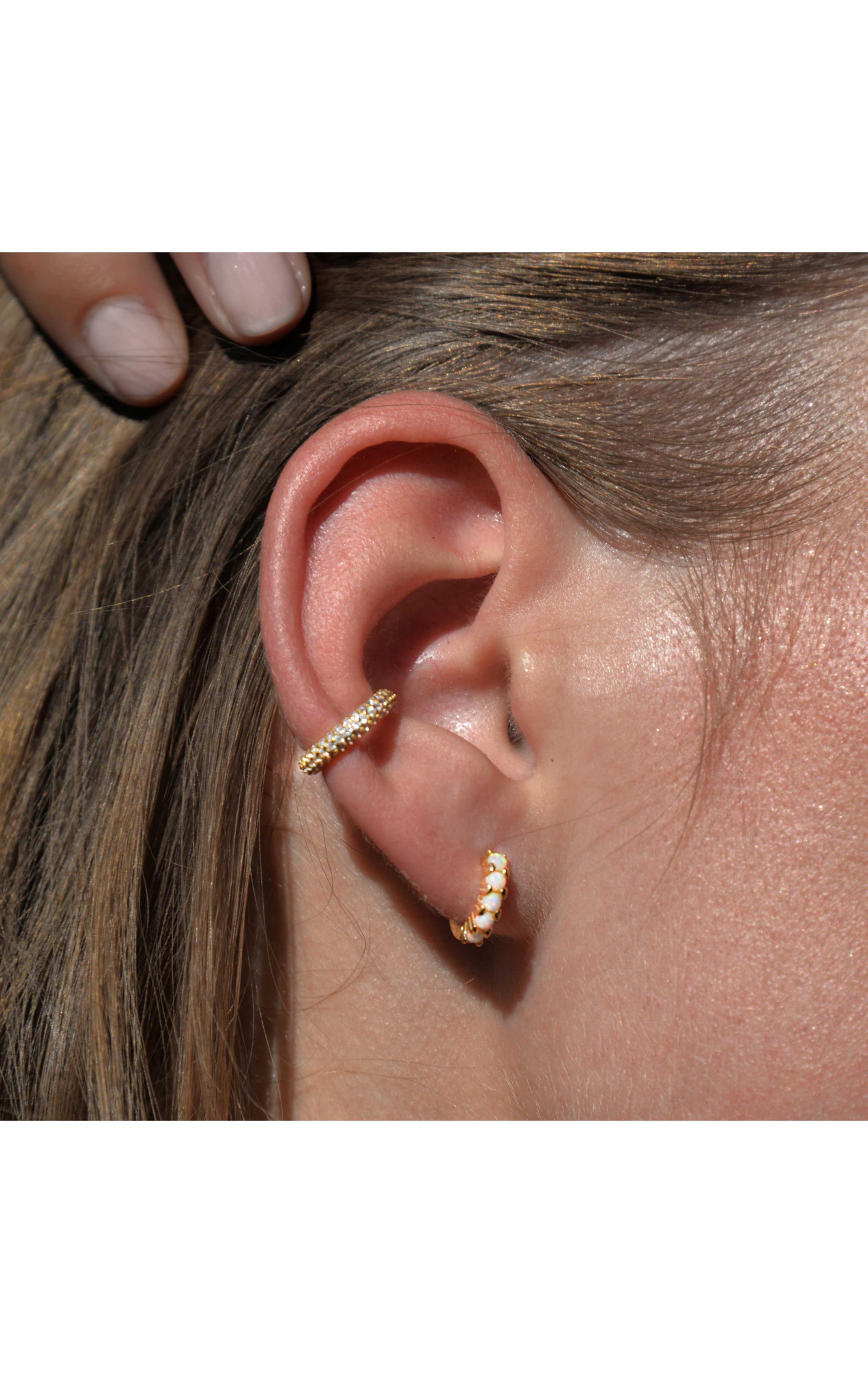 Bague d'oreille Biggydiams Blanc