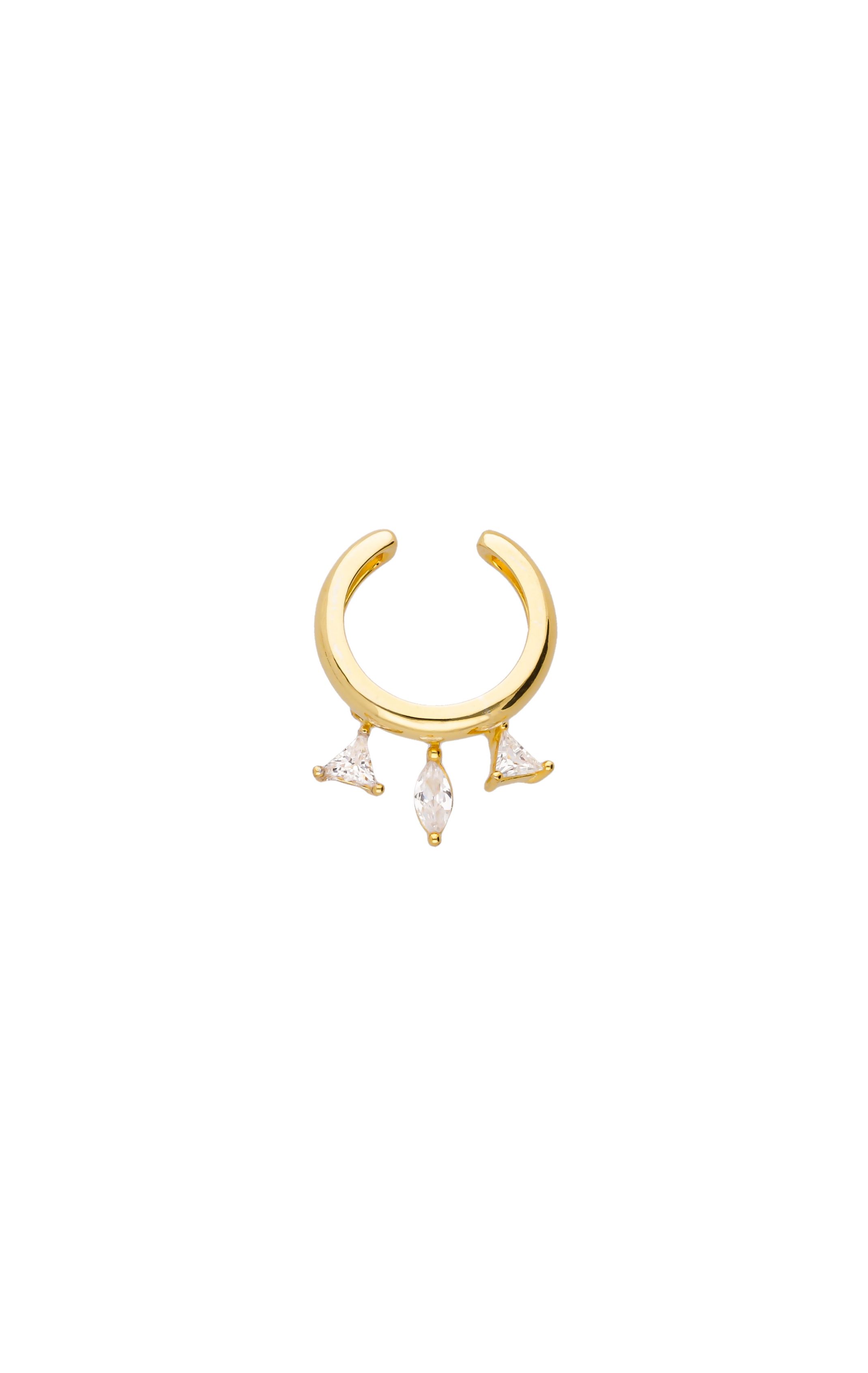 Bague d'oreille Charmy Blanc