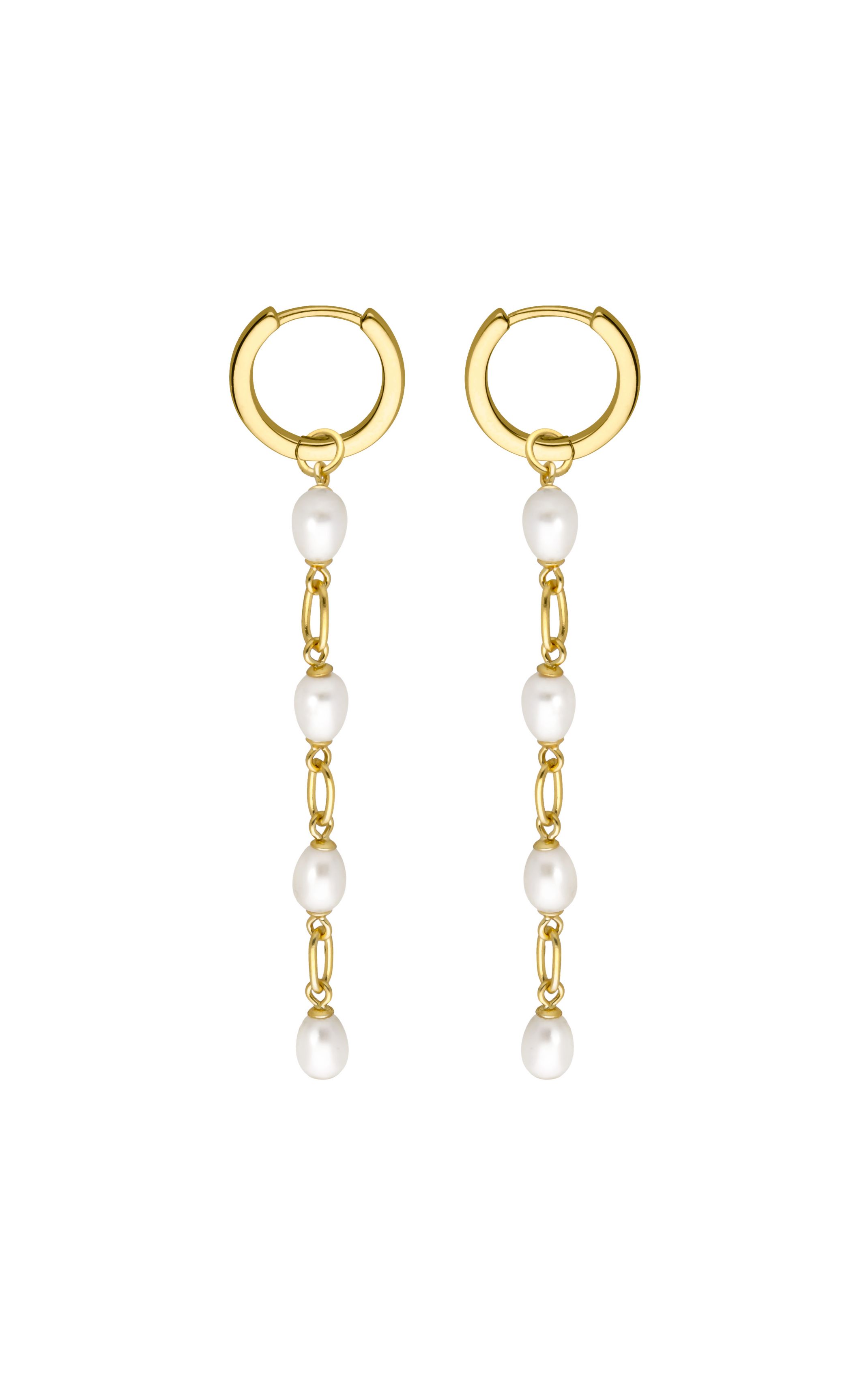 Boucles d'oreilles Pearly Blanc