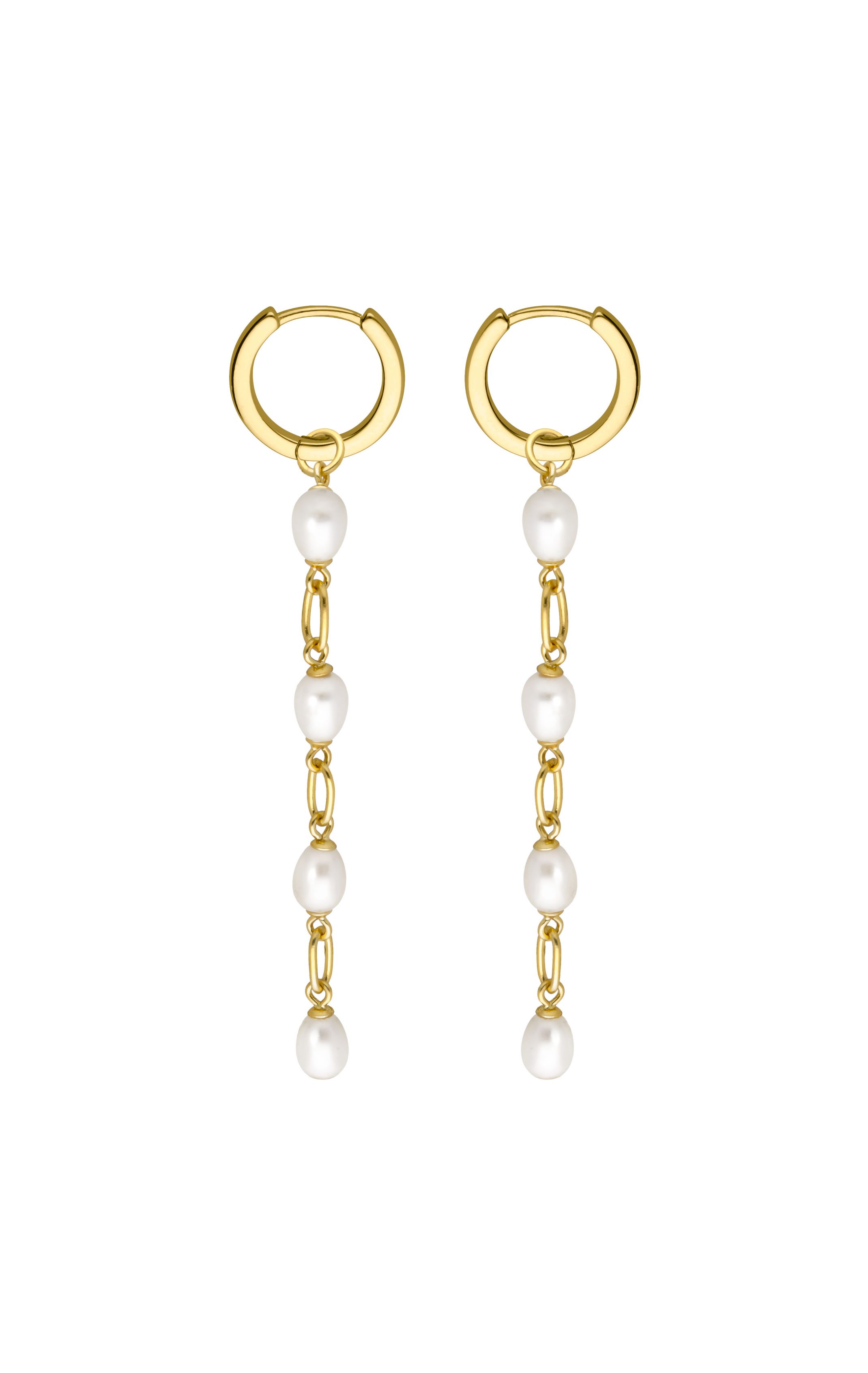 Boucles d'oreilles Pearly Blanc