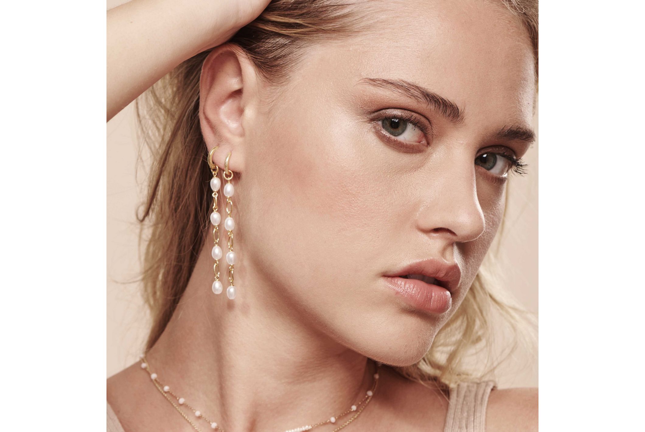 Hipanema Boucles d'oreilles Pearly Blanc