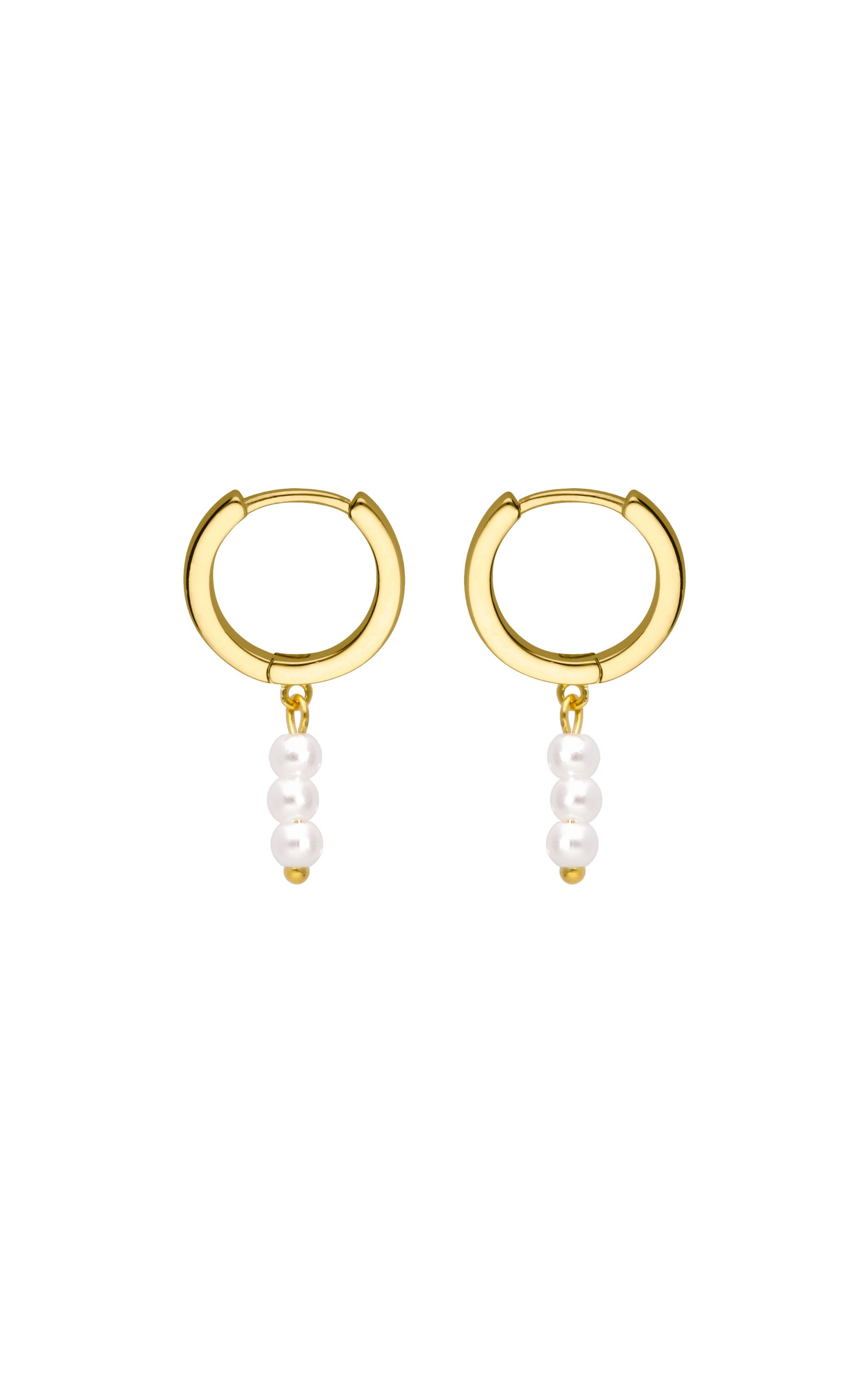 Boucles d'oreilles Perlissima Blanc