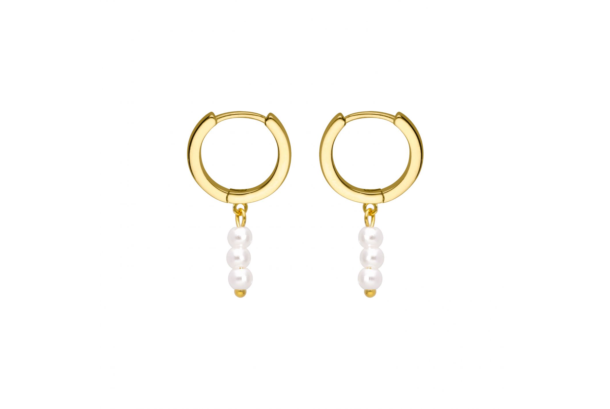 Hipanema Boucles d'oreilles Perlissima Blanc