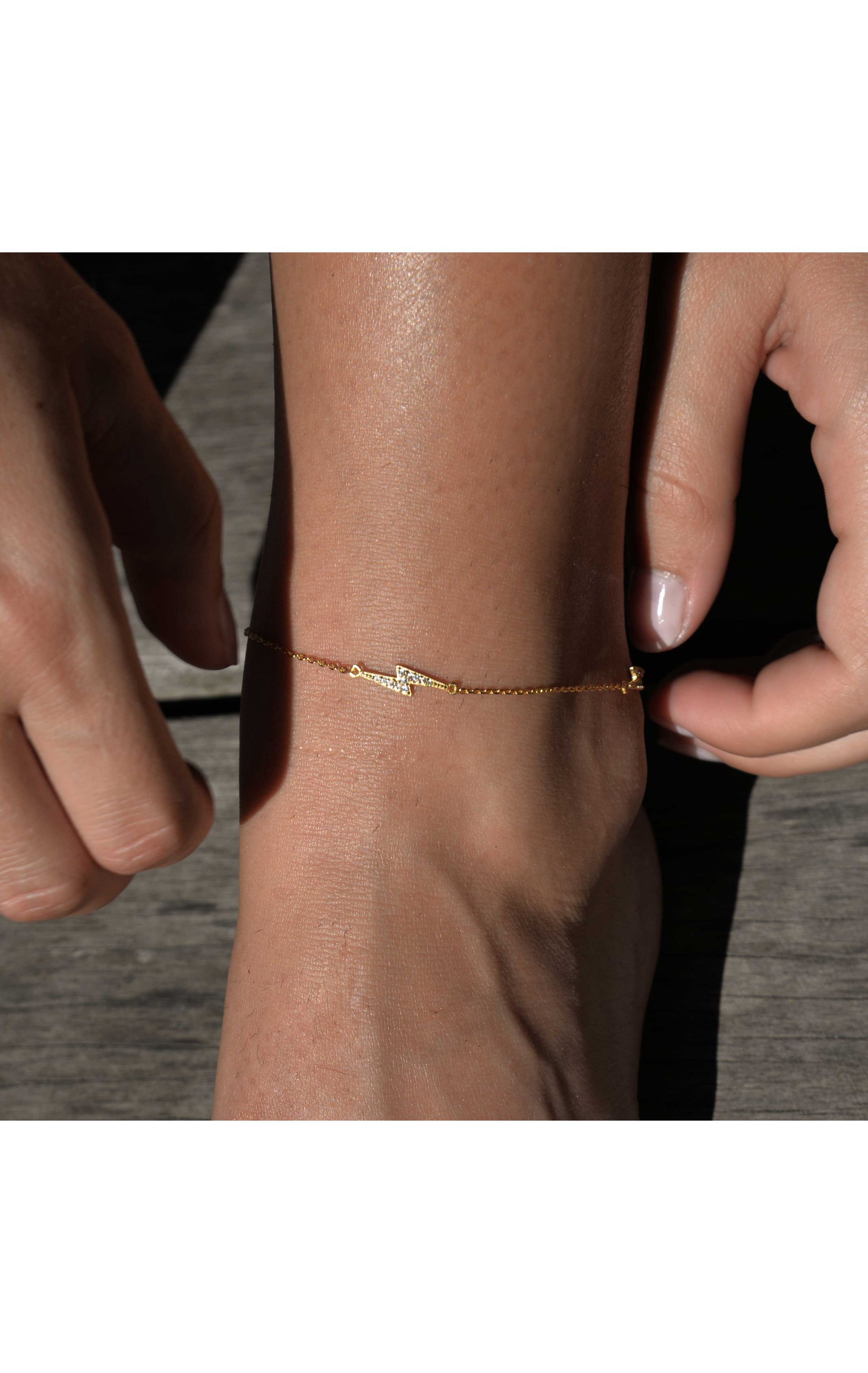 Ankle bracelet Zaltana White