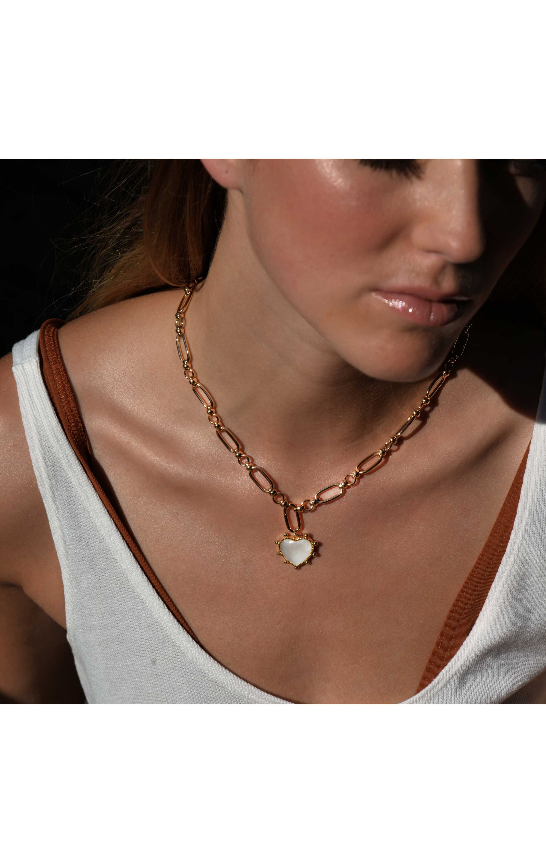 Necklace Taime White