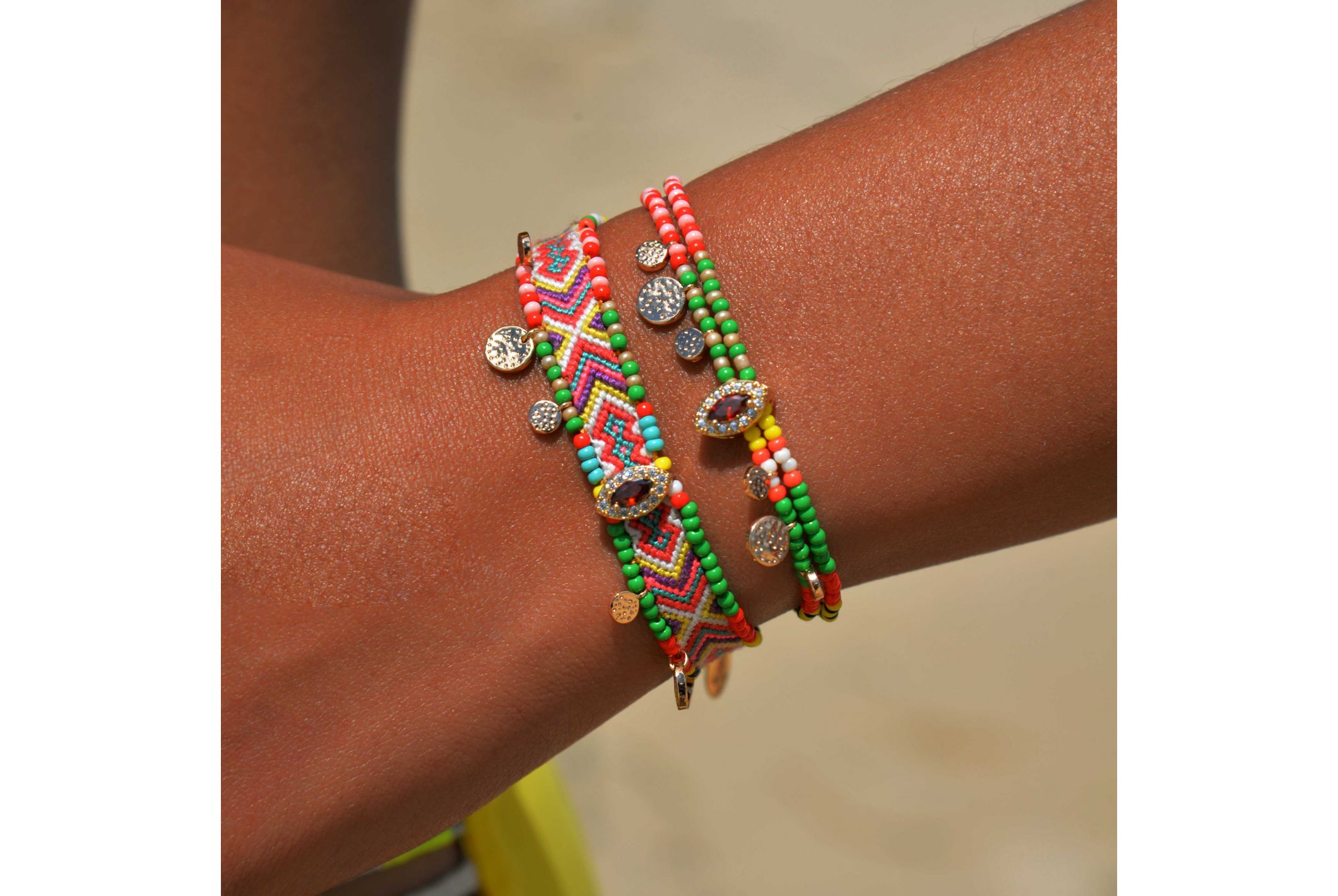Hipanema Bracelet Kagera Rubis