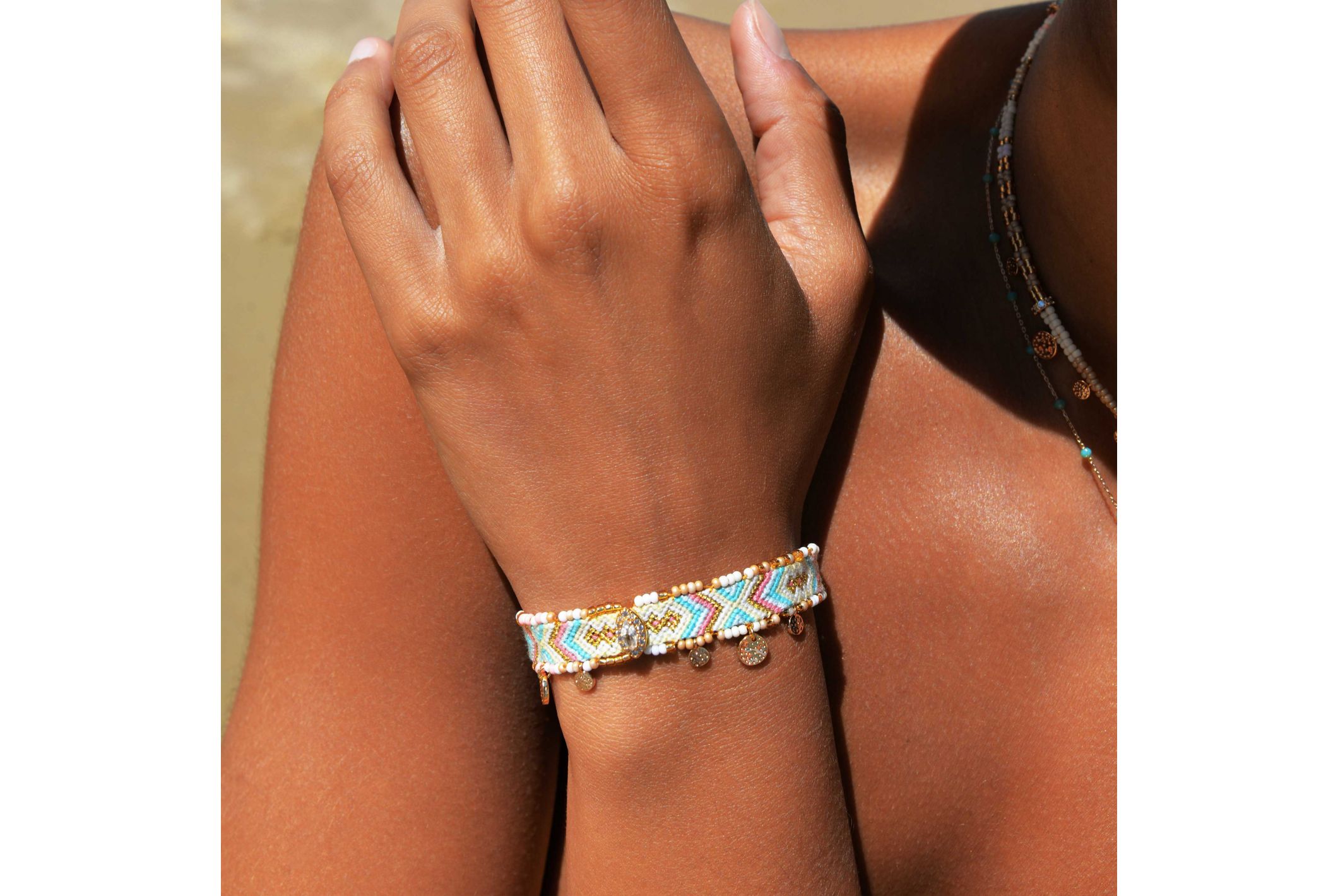 Hipanema Bracelet Kagera Blanc